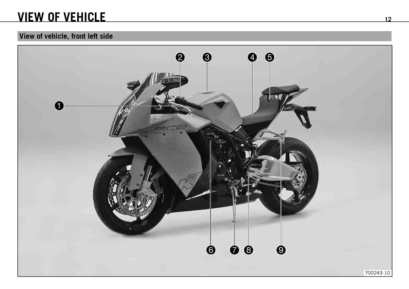 KTM 1190 RC8 EU UK AUS FR JP Owners Manual 2010 - WIRE BOUND - TOUGH COVERS