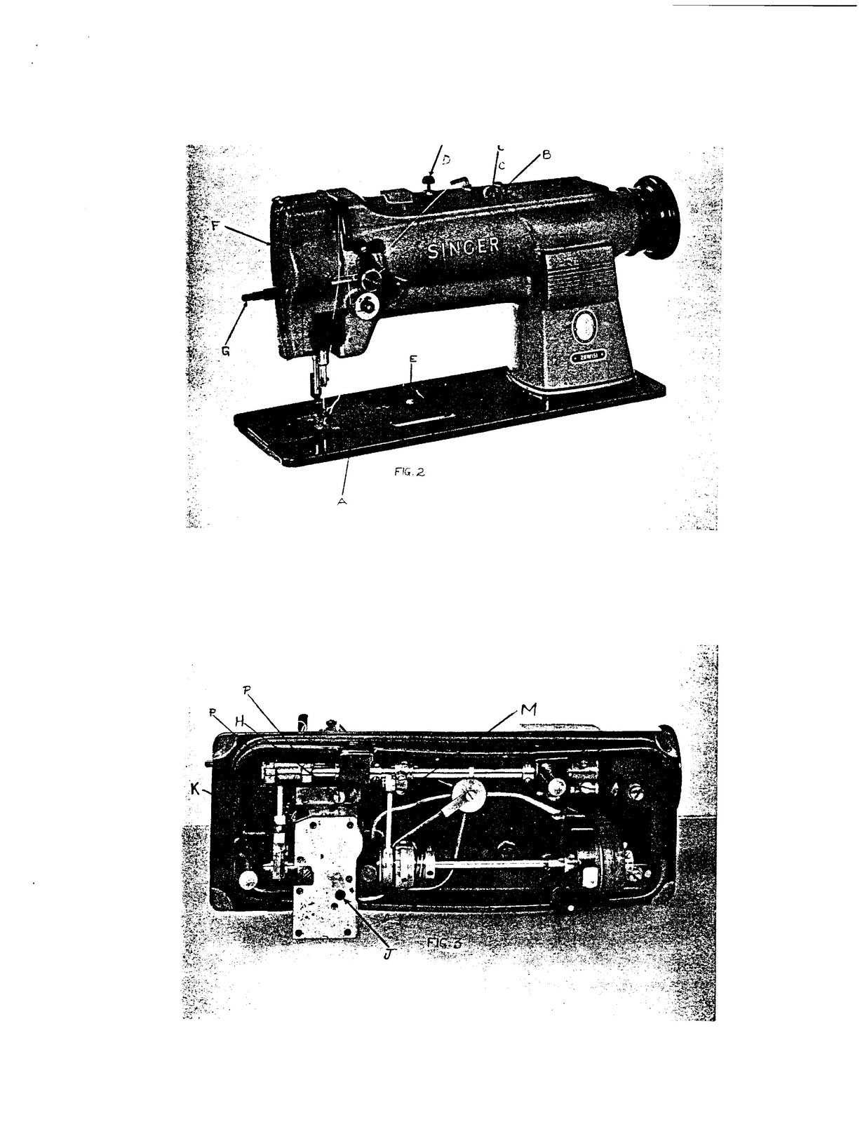SINGER 211W151 Sewing Machine Service Manual - STEEL WIRE BOUND - TOUGH COVERS