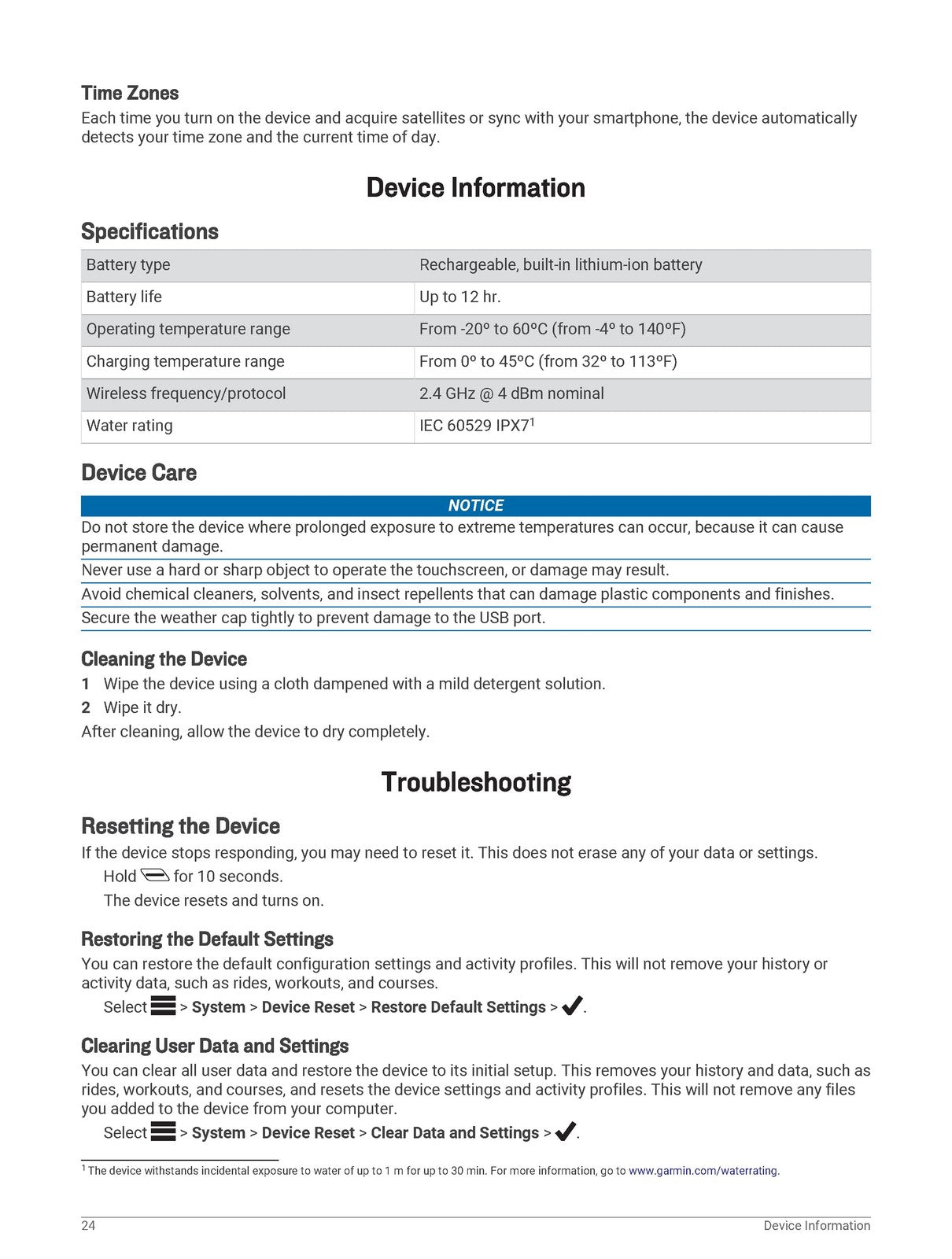 GARMIN Edge Explore Owners Manual 2018 - STEEL WIRE BOUND - PROTECTIVE COVERS