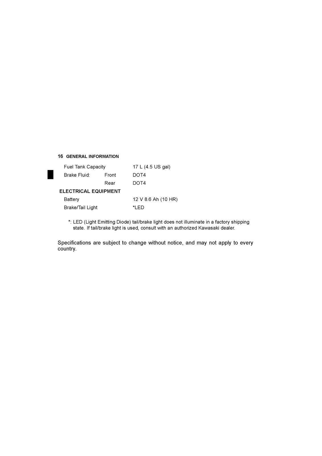 KAWASAKI Ninja H2R Motorcycle Owners Manual 2015 - WIRE BOUND - TOUGH COVERS