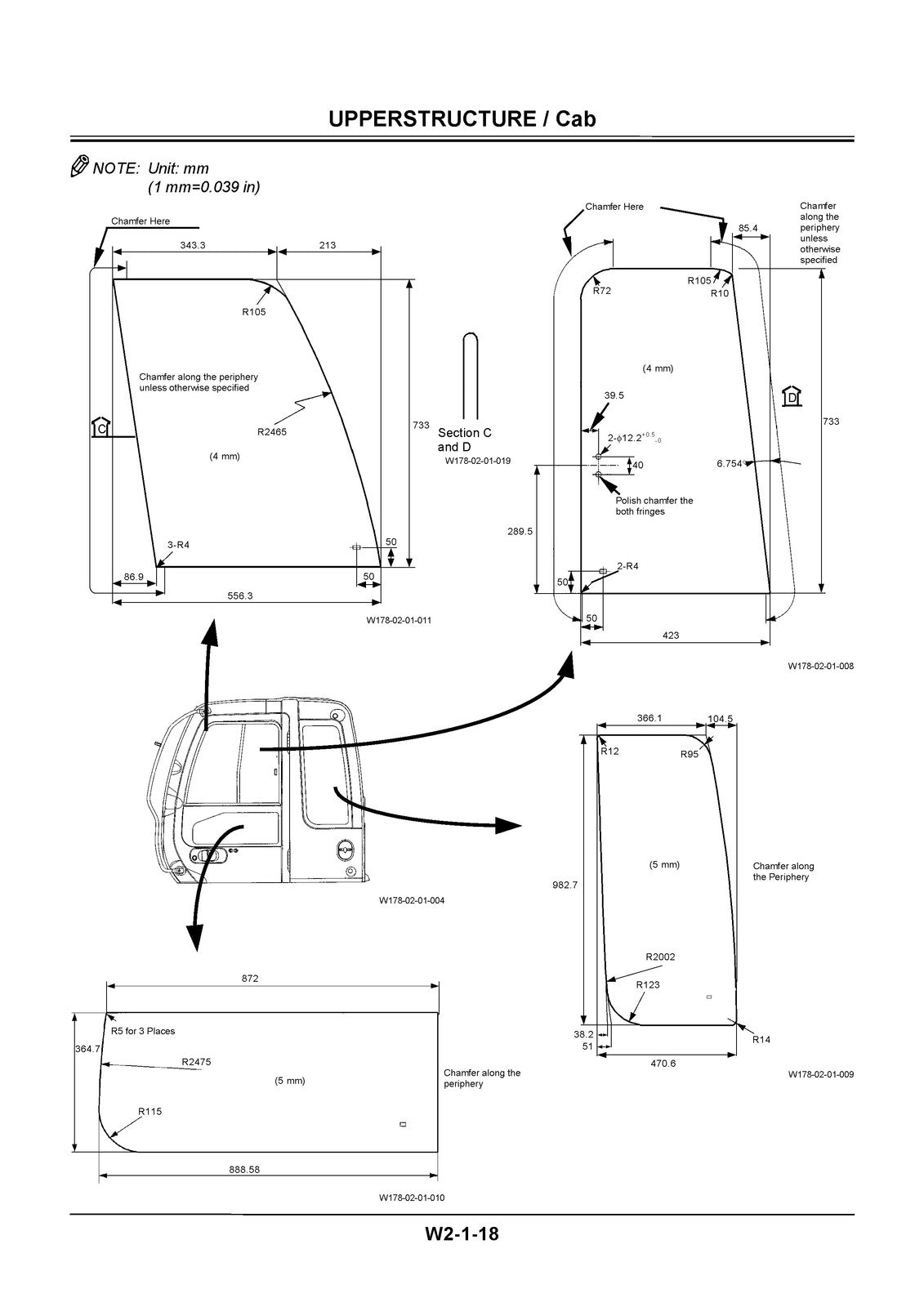 HITACHI ZAXIS 110 120 125US 135US Workshop Manual - WIRE BOUND - TOUGH COVERS
