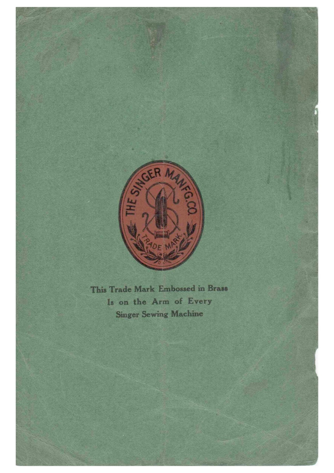 SINGER 17-22 17-23 Sewing Machine Instructions Manual 1919 - WIRE BOUND - COVERS