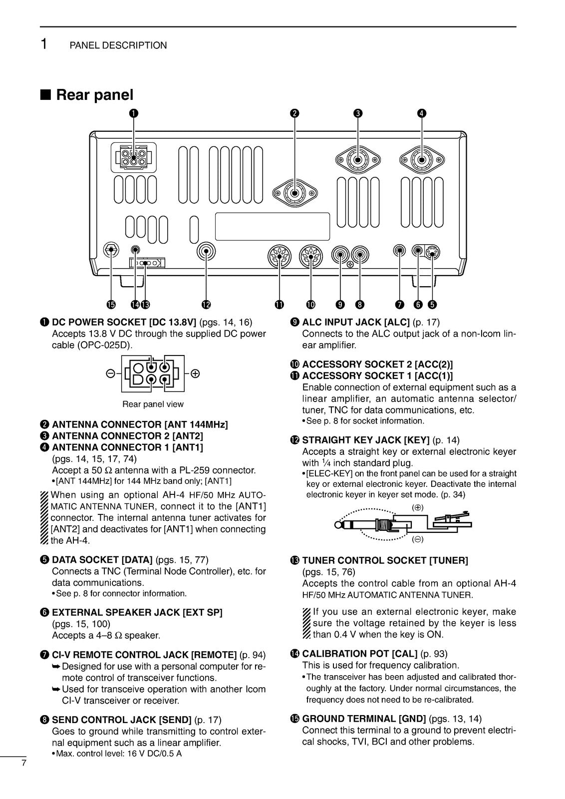ICOM IC-746PRO HF VHF All Mode Transceiver Instruction Manual - WIRE BOUND