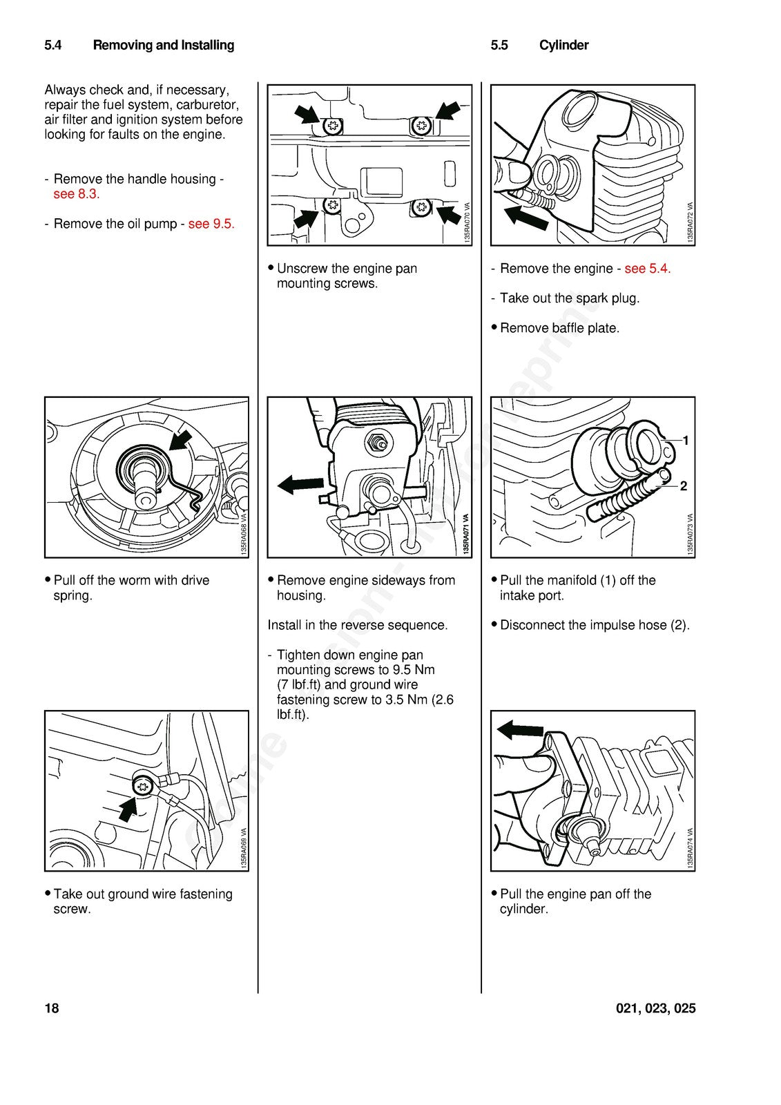 STIHL 021 023 025 Chainsaw Workshop Manual - STEEL WIRE BOUND - TOUGH COVERS