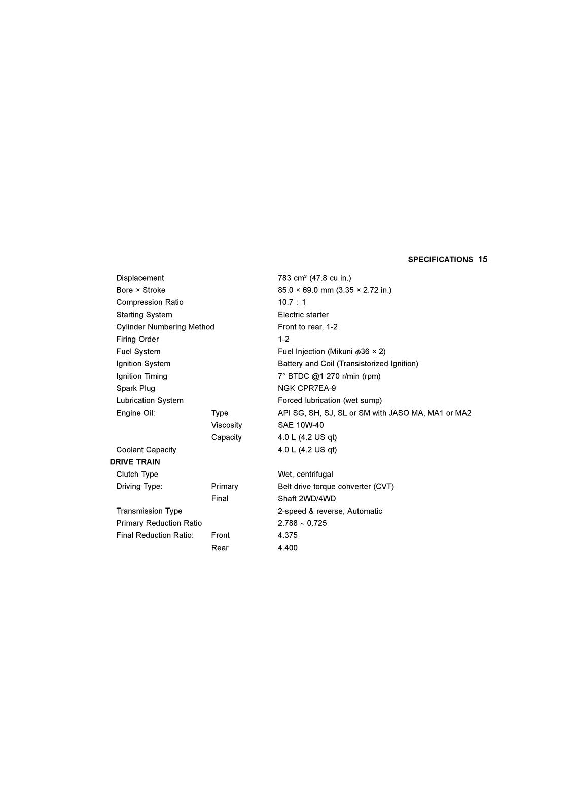 KAWASAKI Teryx Camo Utility Vehicle Owners Manual 2019 - WIRE BOUND - COVERS
