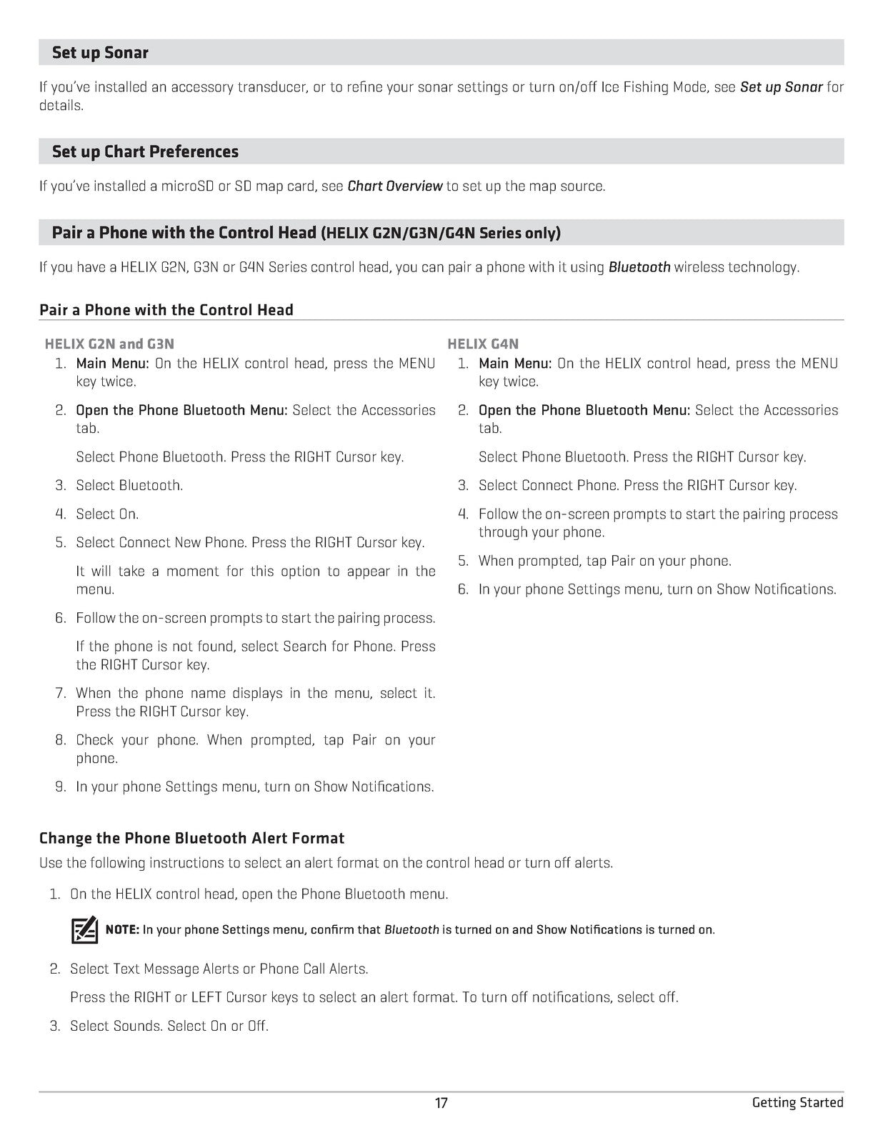 HUMMINBIRD HELIX G2 G3 G4 5 7 8 9 10 Operators Manual - WIRE BOUND - COVERS