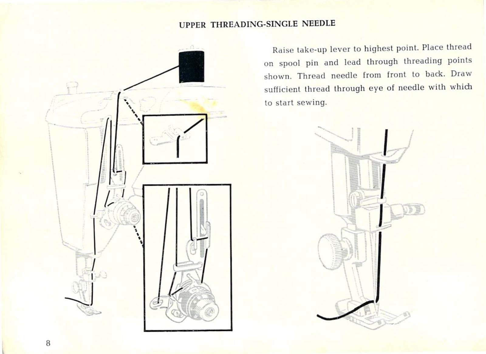 SINGER 431 Convertible Slant-O-Matic Instruction Manual - WIRE BOUND - COVERS