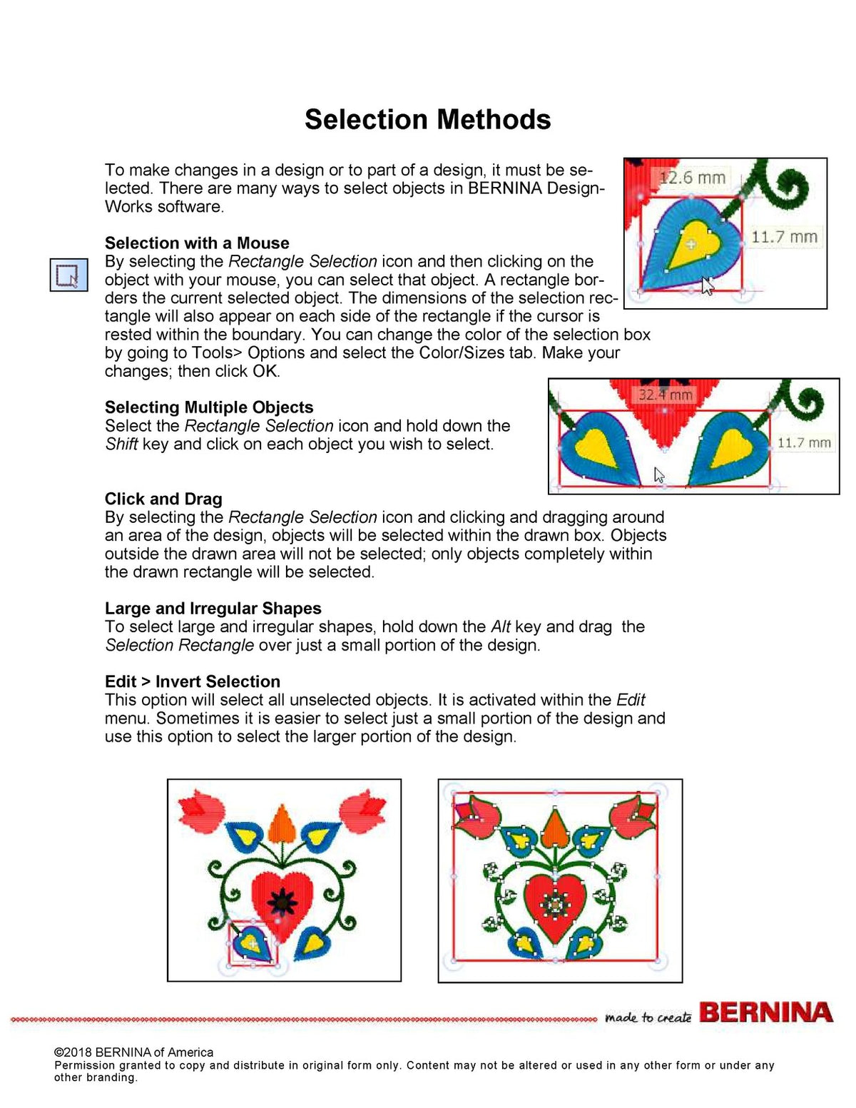 BERNINA DesignWorks Embroidery Digitizing Presser Feet Workbook Manual BUNDLE