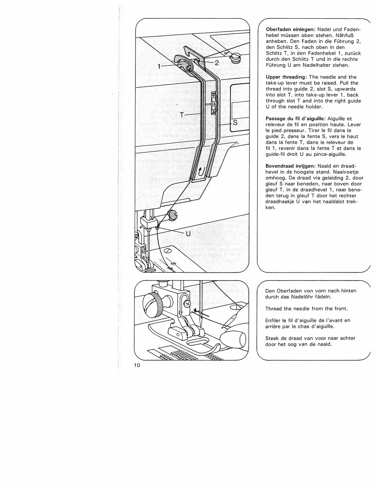 PFAFF Hobby 350 382 422 Sewing Machine Instruction Book Manual - WIRE BOUND