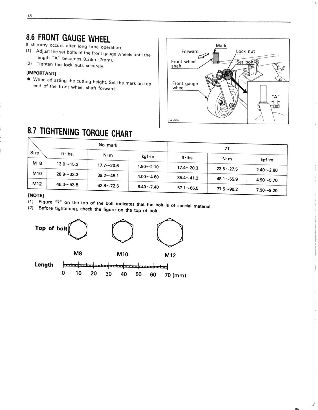 KUBOTA RC60-F24 RC72-F24 Mower Manual - STEEL WIRE BOUND - PROTECTIVE COVERS