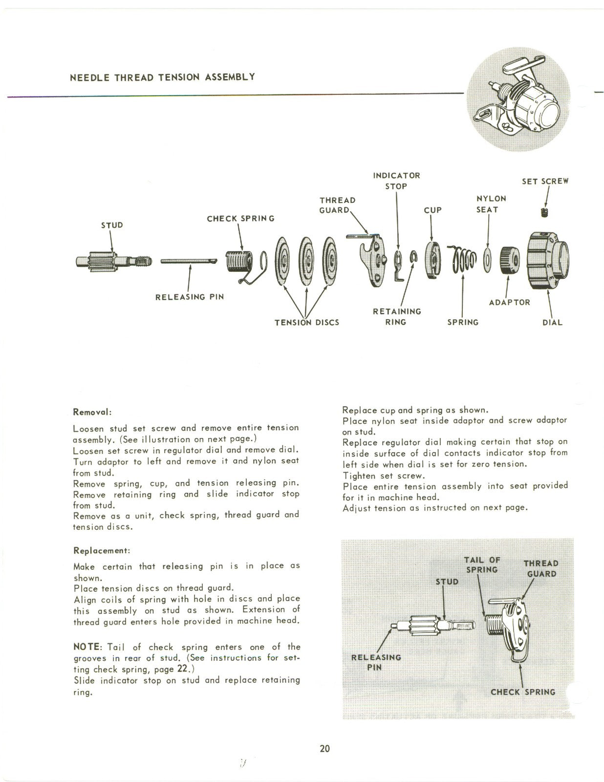 SINGER 600 603 Sewing Machine Service Manual - STEEL WIRE BOUND - TOUGH COVERS