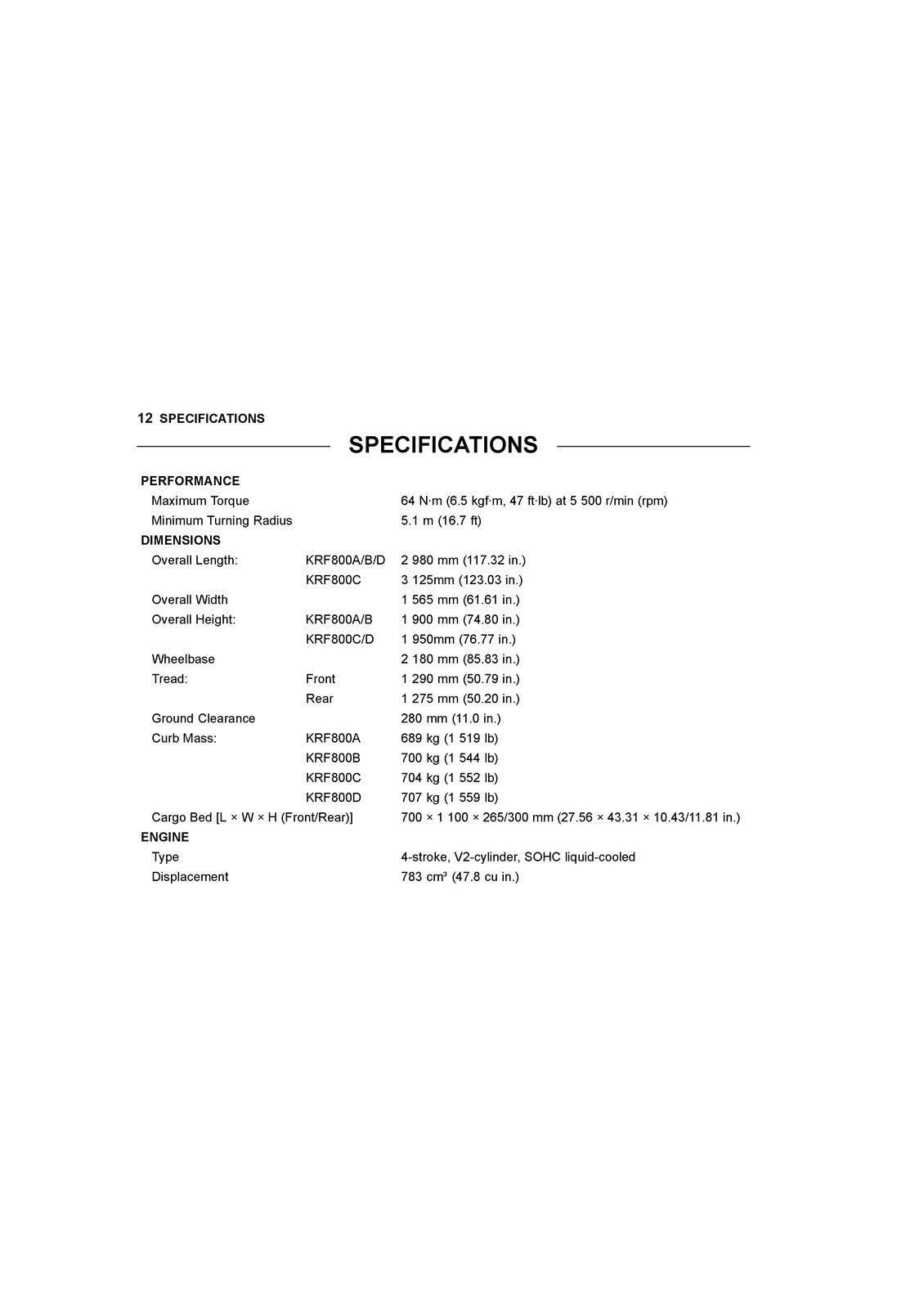 KAWASAKI Teryx LE Owners Manual 2014 - STEEL WIRE BOUND - PROTECTIVE COVERS