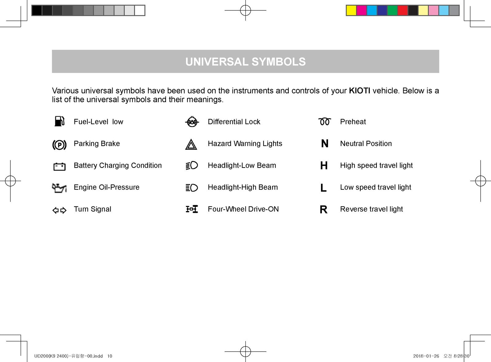 KIOTI K9 2400 Utility Vehicle Owners Manual - STEEL WIRE BOUND - TOUGH COVERS