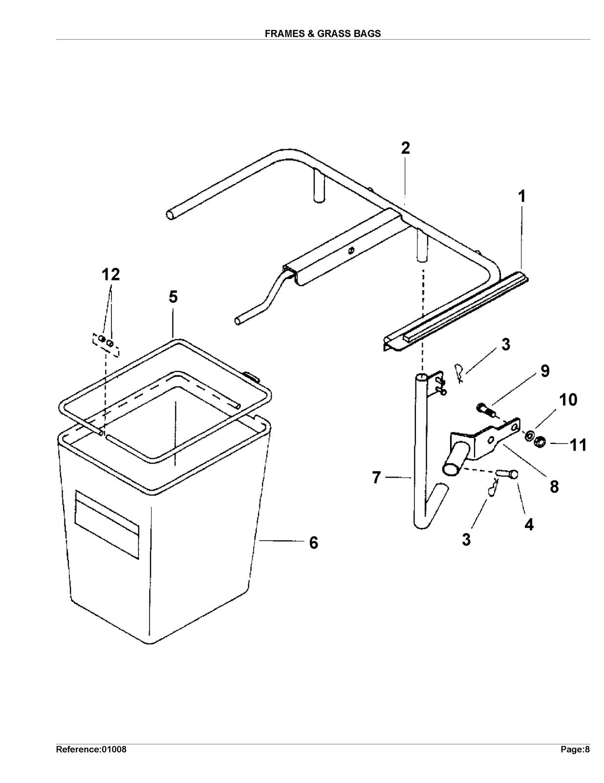 KUBOTA GCK48T Parts Manual - STEEL WIRE BOUND - PROTECTIVE COVERS