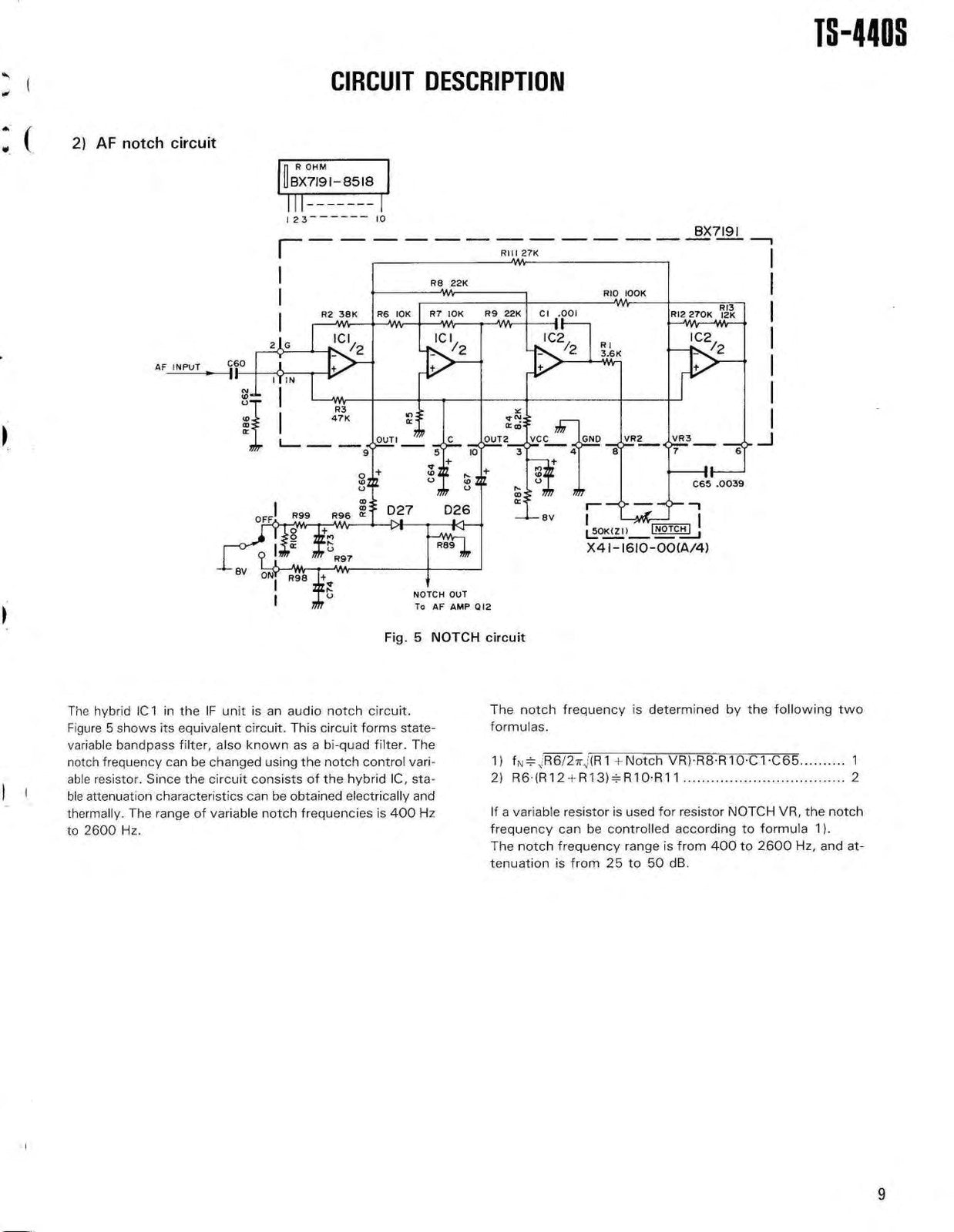 KENWOOD TS-440S HF Transceiver Service Manual - BOUND - COVERS - XL FOLDOUTS