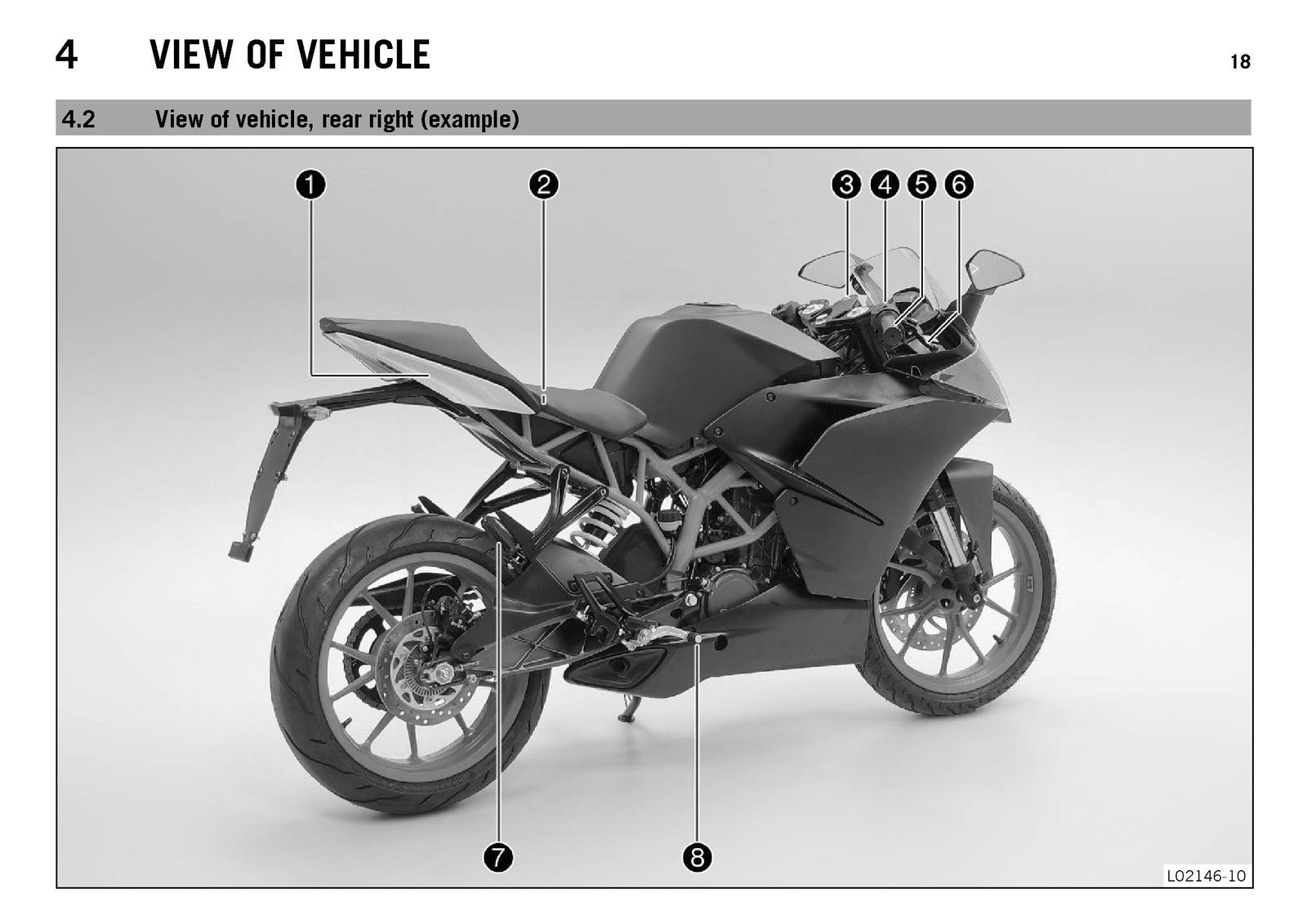 KTM RC 200 Owners Manual 2017 - STEEL WIRE BOUND - PROTECTIVE COVERS