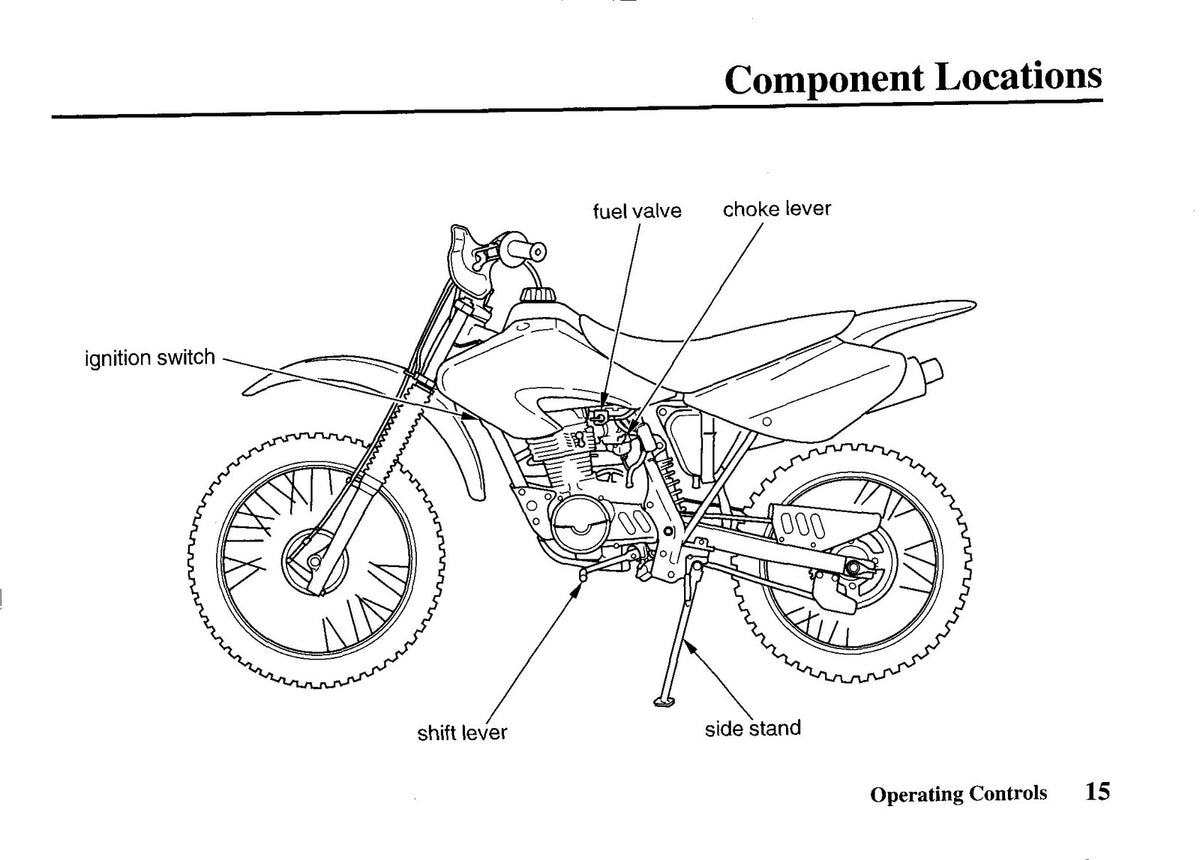 HONDA XR80R Owners Manual 2003 - STEEL WIRE BOUND - PROTECTIVE COVERS