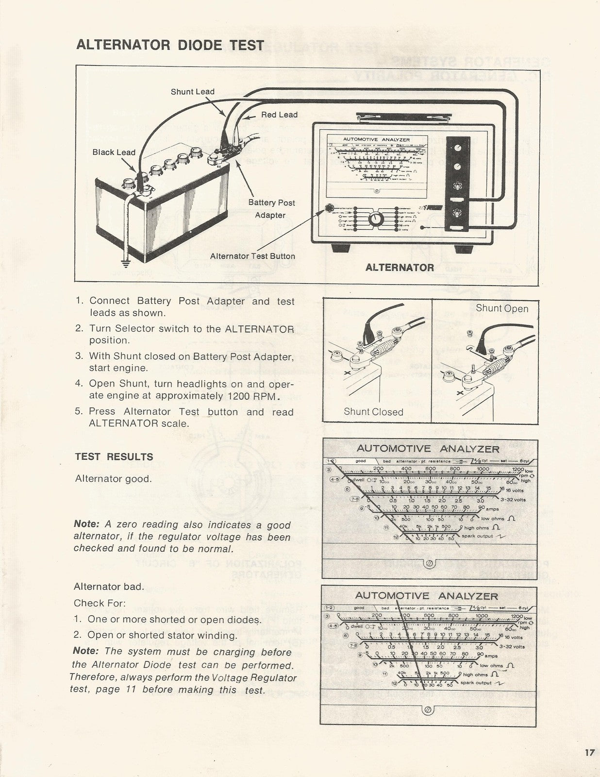 SEARS Automotive Analyzer 24421033 User Manual - WIRE BOUND - TOUGH COVERS