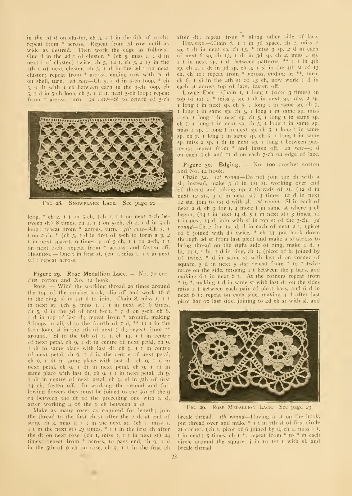 PRISCILLA Crochet Edgings And Insertions Manual No 2 1916 - WIRE BOUND - COVERS