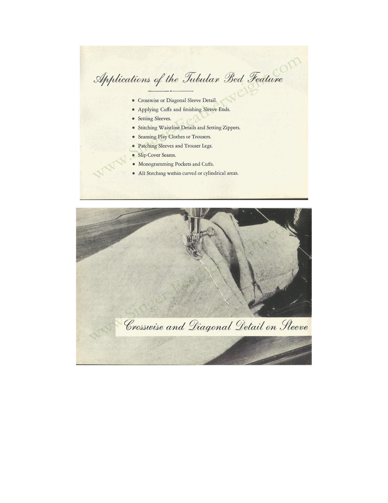 SINGER Featherweight 222K Instructions For Using Manual - WIRE BOUND - COVERS