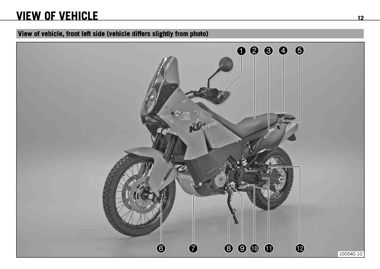 KTM 990 Adventure 990 Adventure R Owners Manual 2010 - WIRE BOUND - TOUGH COVERS