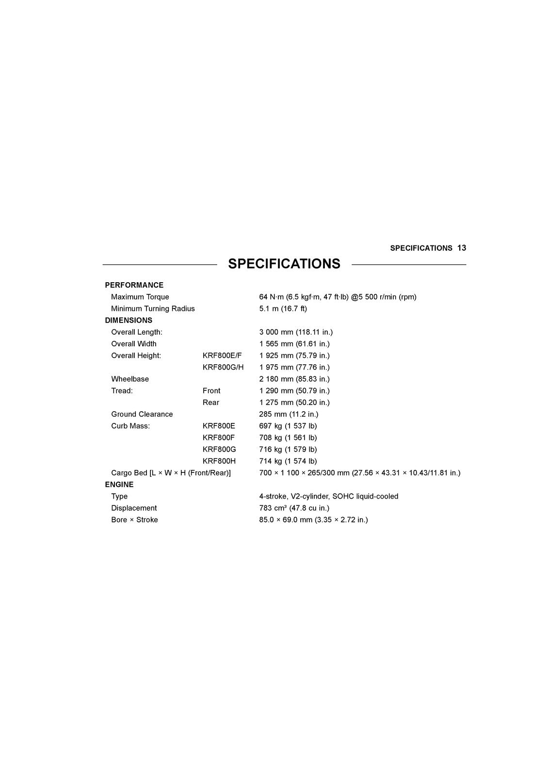 KAWASAKI Teryx LE Owners Manual 2016 - STEEL WIRE BOUND - PROTECTIVE COVERS
