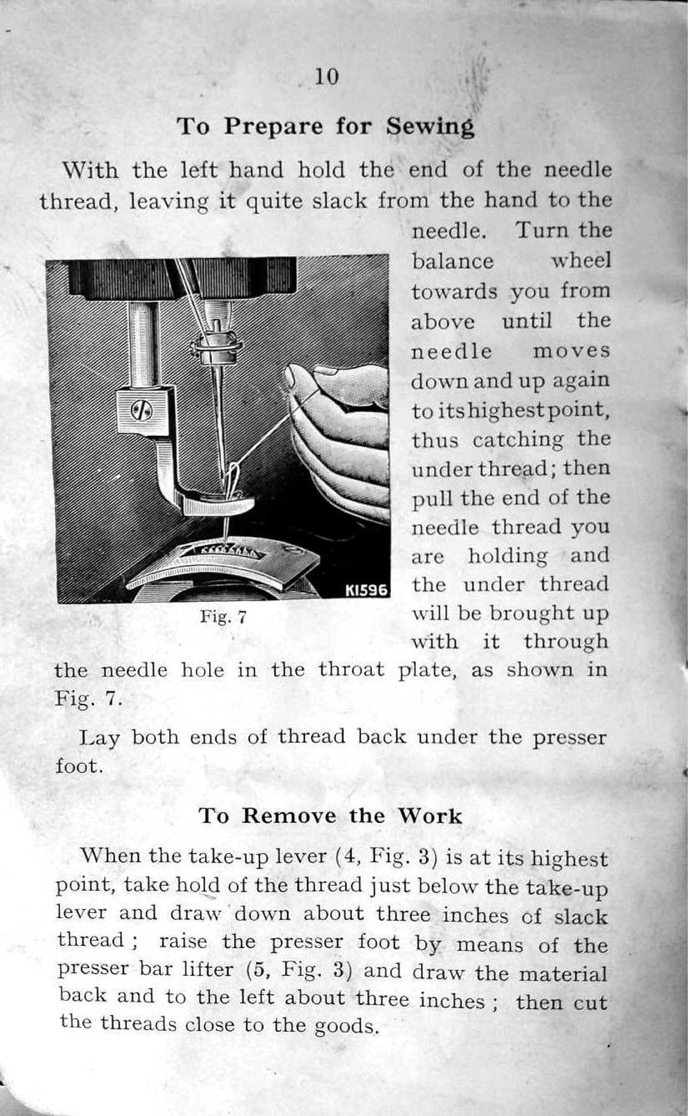 SINGER 45K Cylinder Bed Sewing Machine Instructions Manual - WIRE BOUND - COVERS