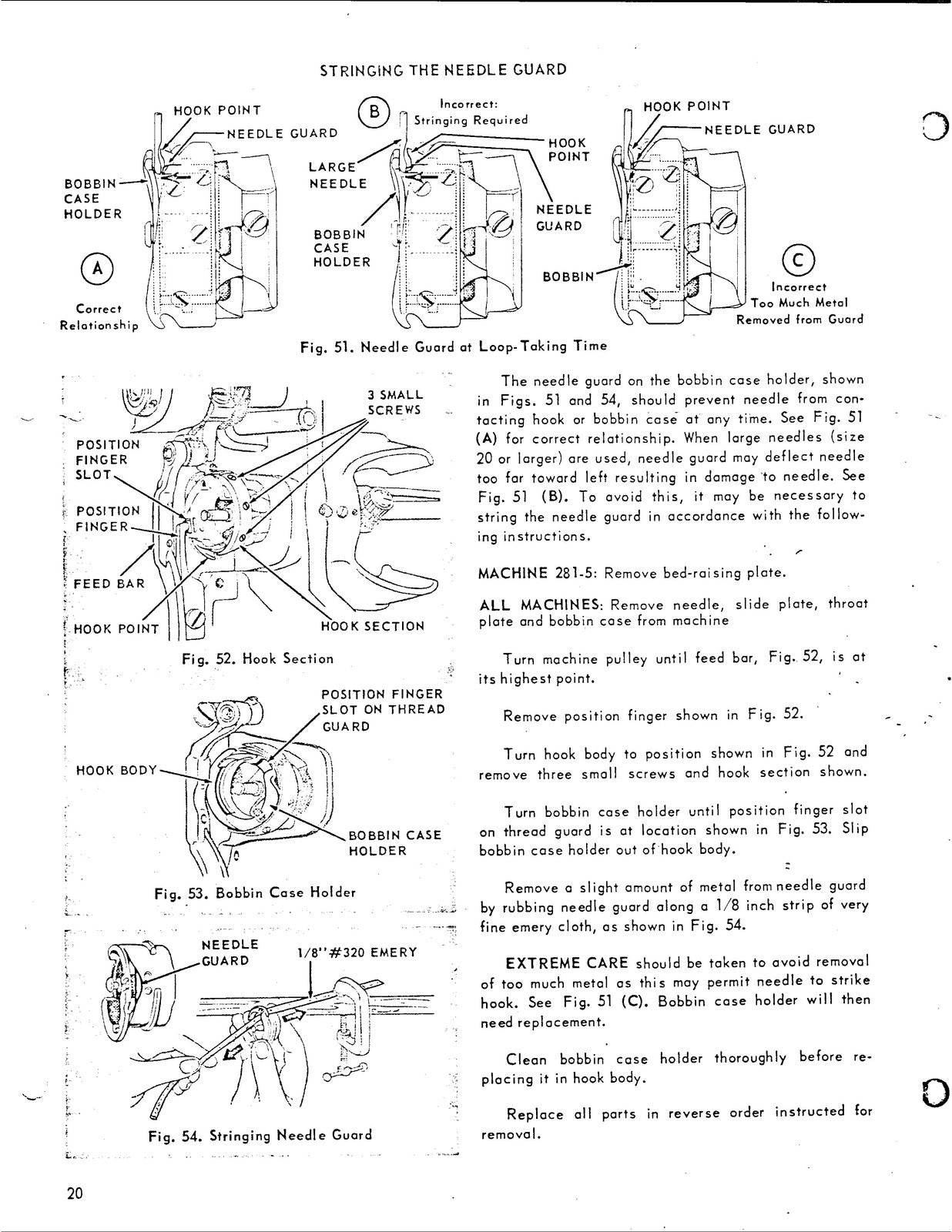 SINGER 281-30 Sewing Machine Service Manual - STEEL WIRE BOUND - TOUGH COVERS