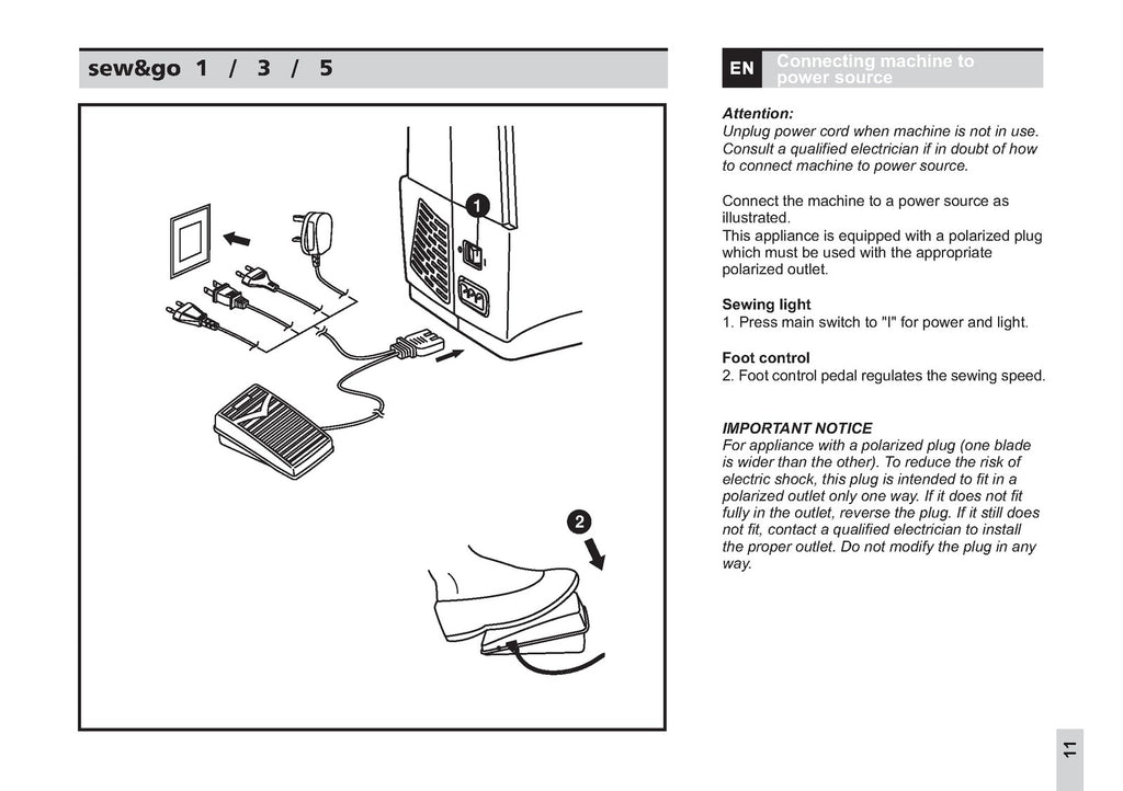 BERNINA Bernette Sew  Go 1 3 5 Instruction Manual - WIRE BOUND - TOUGH COVERS