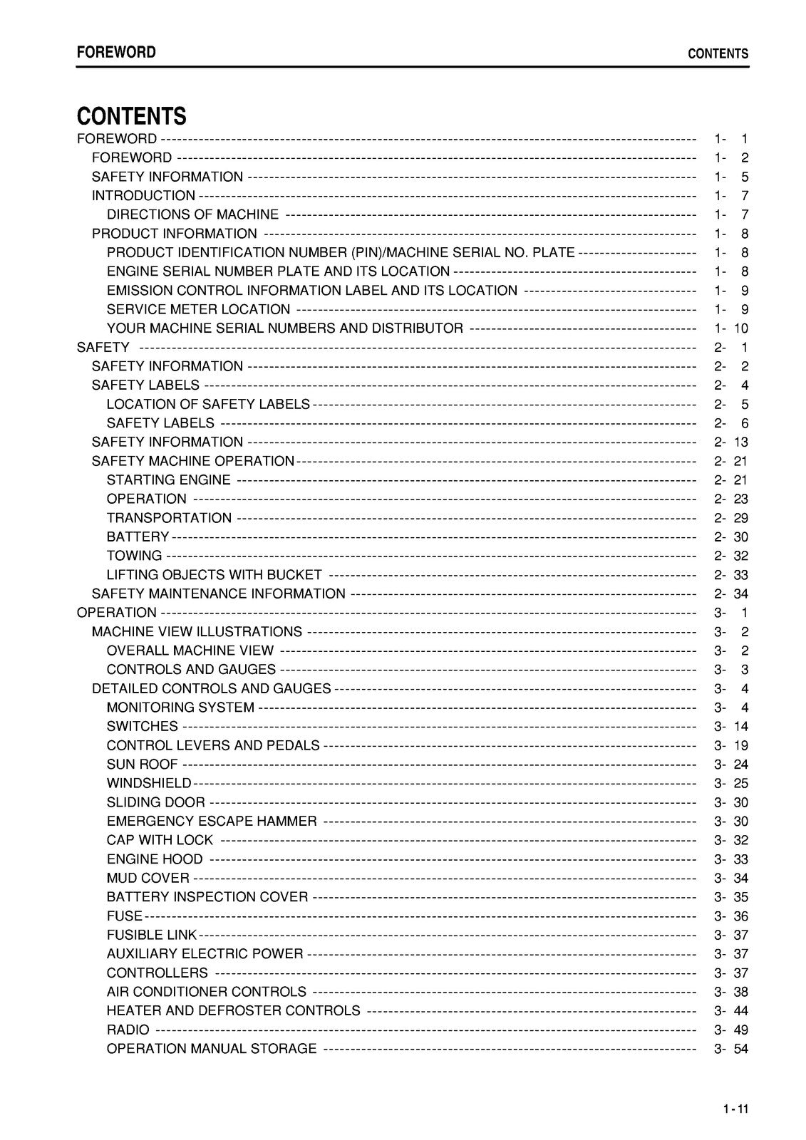 KOMATSU PC78MR-6 Operation and Maintenance Manual - WIRE BOUND TOUGH COVERS