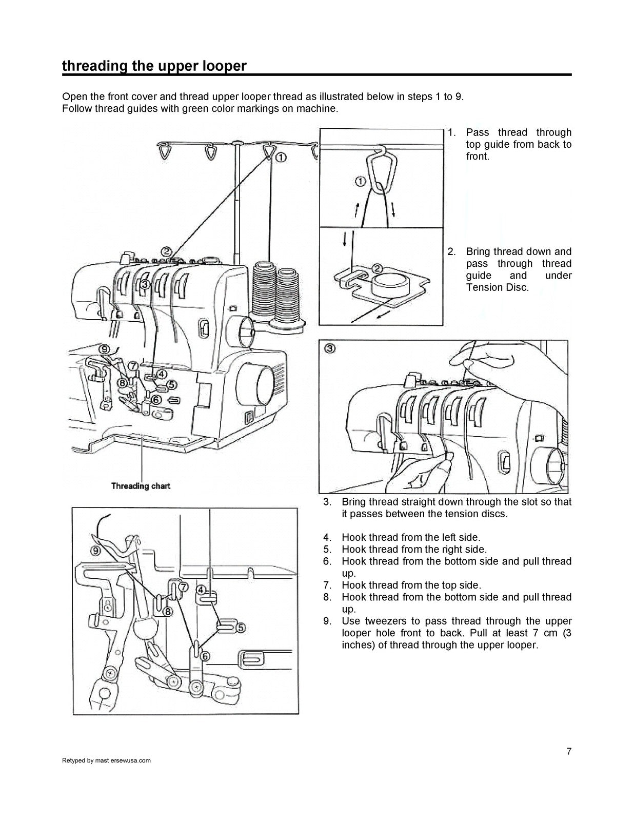 SIMPLICITY Frontier Serger Model SL390 SL370 Instruction Manual - WIRE BOUND