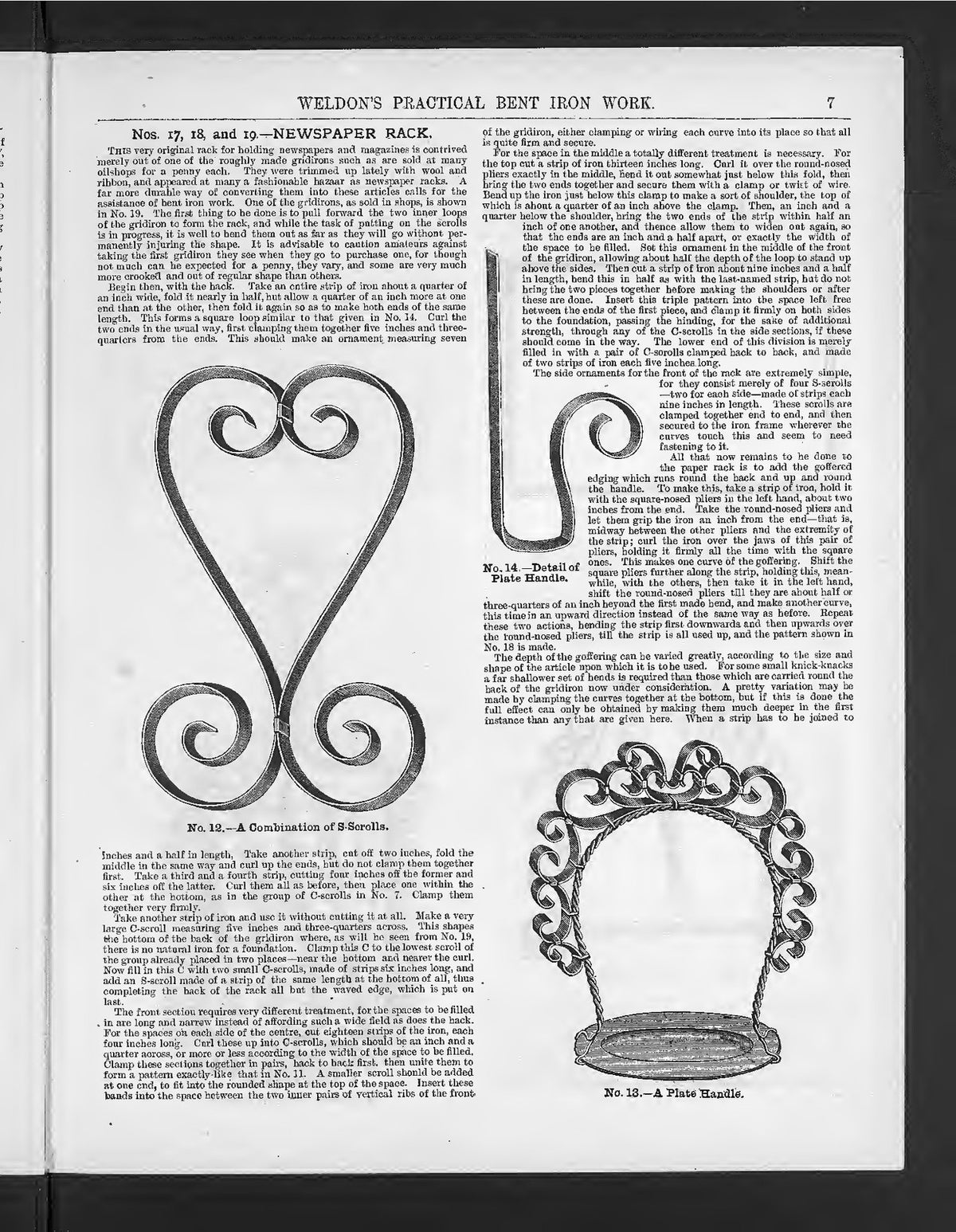 WELDON Practical Needlework Crochet Knitting Macrame Manual - WIRE BOUND