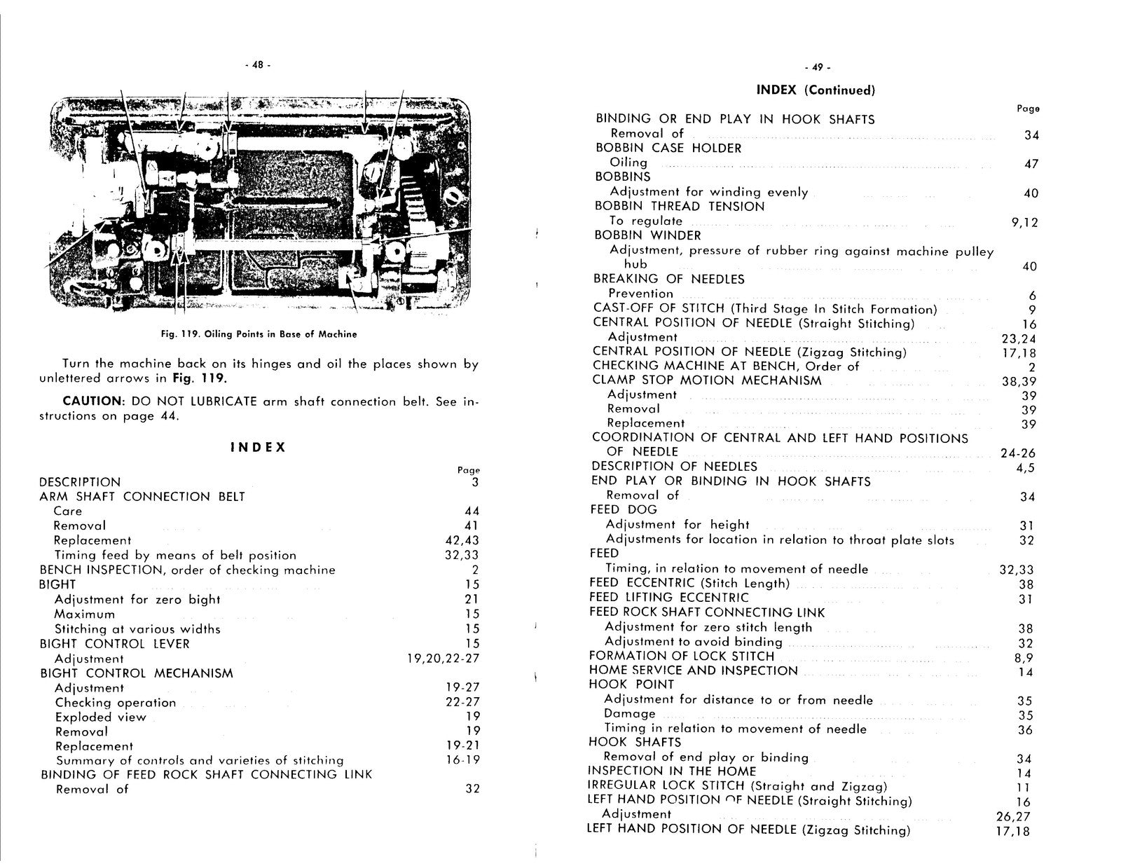 SINGER 206K25 Sewing Machine Adjusters Manual - STEEL WIRE BOUND - TOUGH COVERS