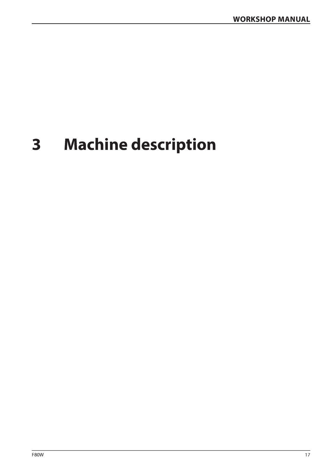 DYNAPAC F80W Hatz Workshop Manual SN 4510125 Up 2019 - WIRE BOUND - TOUGH COVERS
