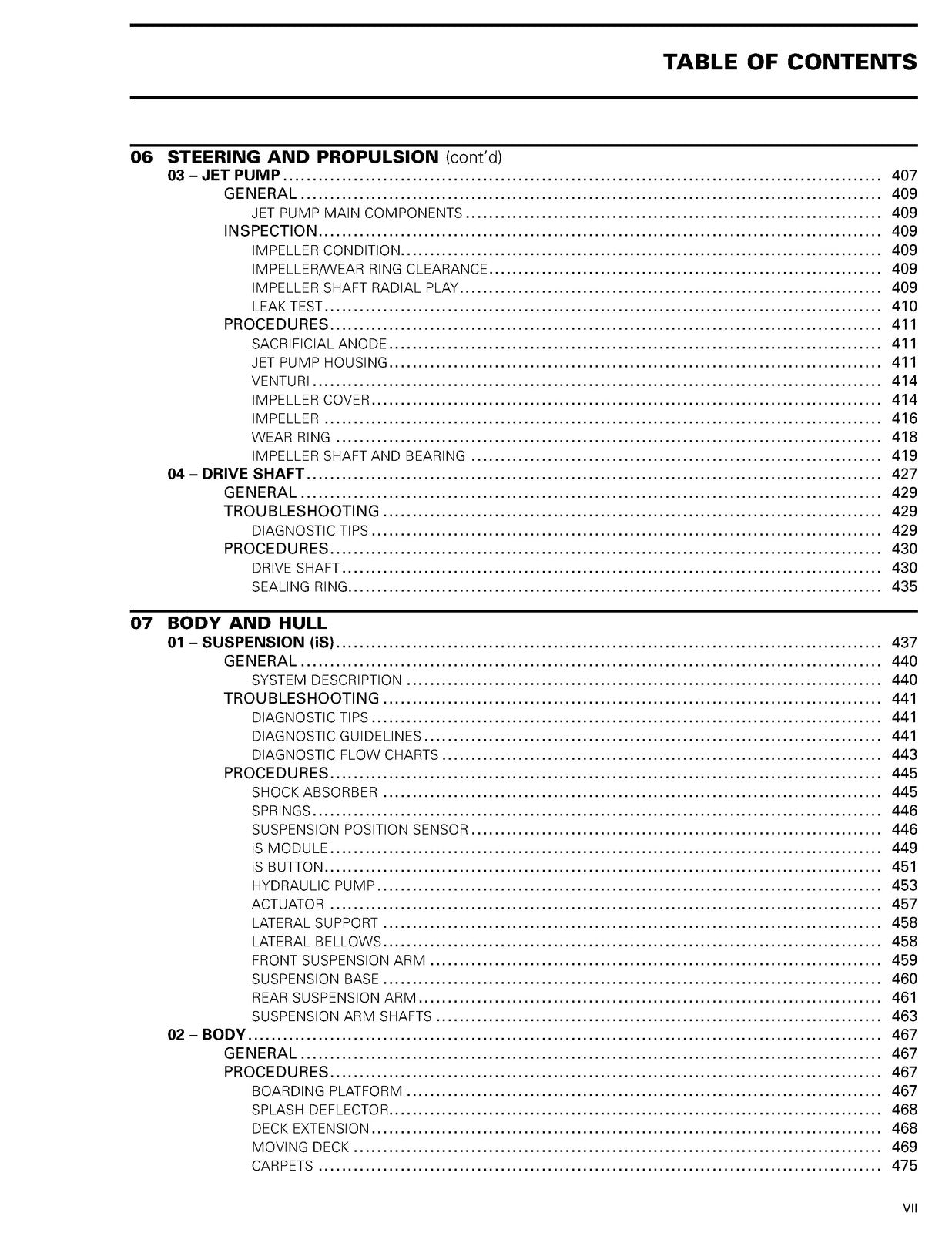 SEA-DOO RXT iS 255 GTX Limited 2009 Shop Manual - BOUND - COVERS - XL FOLDOUTS