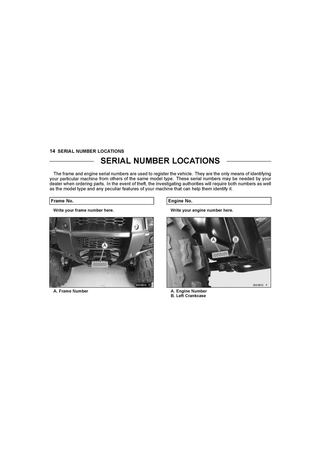 KAWASAKI Brute Force 300 ATV Owners Manual 2017 - WIRE BOUND - TOUGH COVERS
