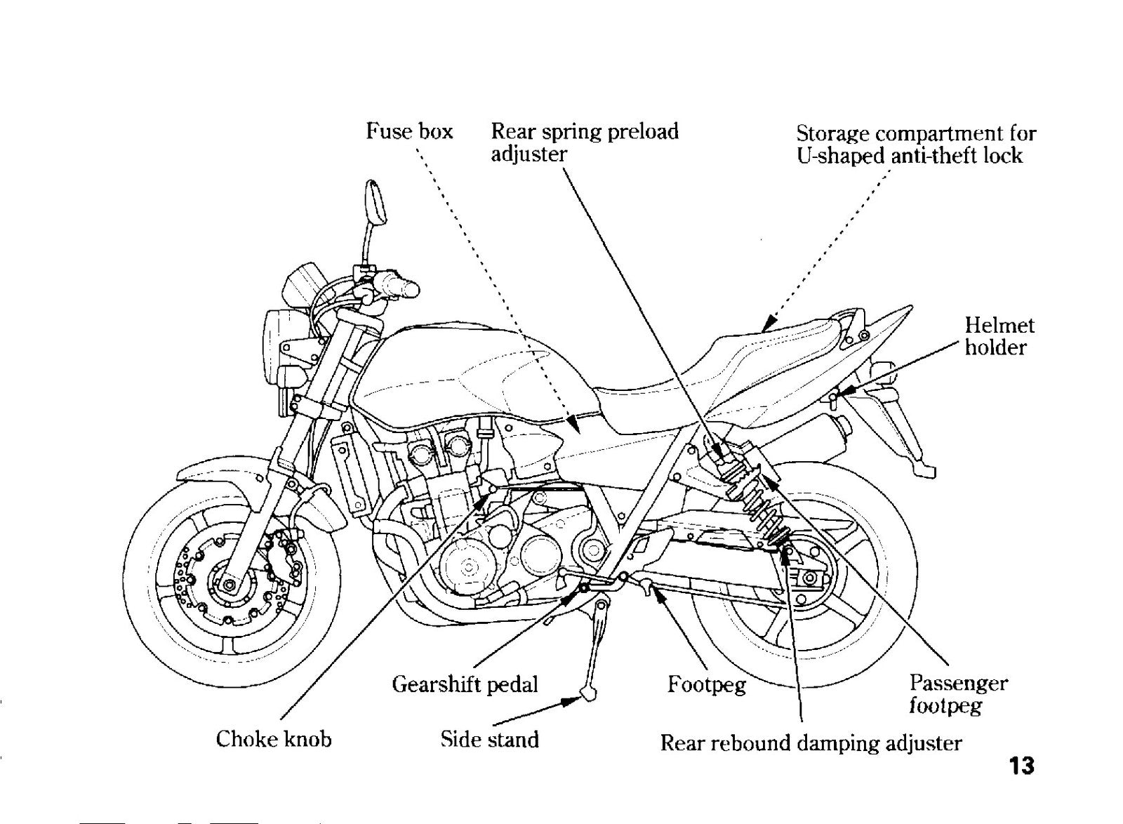 HONDA CB1300 S A SA Owners Manual 2005 - BOUND - COVERS - XL FOLDOUT PAGES