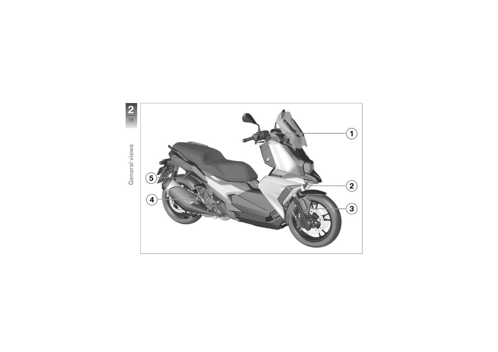 BMW C400X Scooter Owners Manual 2019 - STEEL WIRE BOUND - PROTECTIVE COVERS