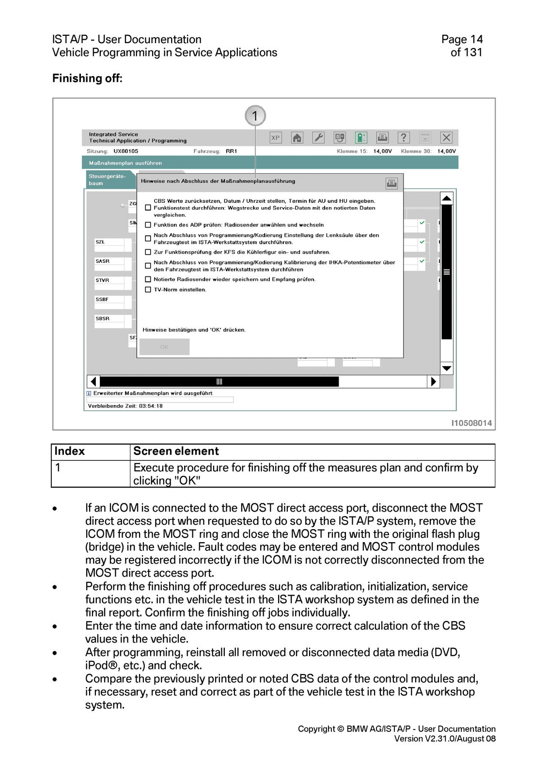 BMW ISTAP Programming System User Documentation Manual 2008 - WIRE BOUND