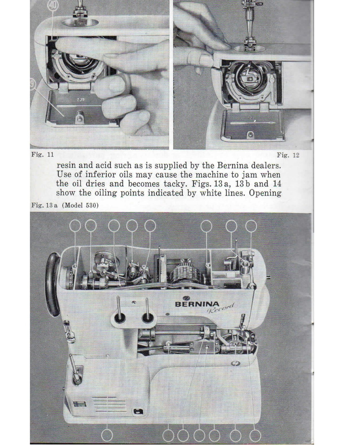 BERNINA 530 532 Instruction Book Manual - STEEL WIRE BOUND - PROTECTIVE COVERS