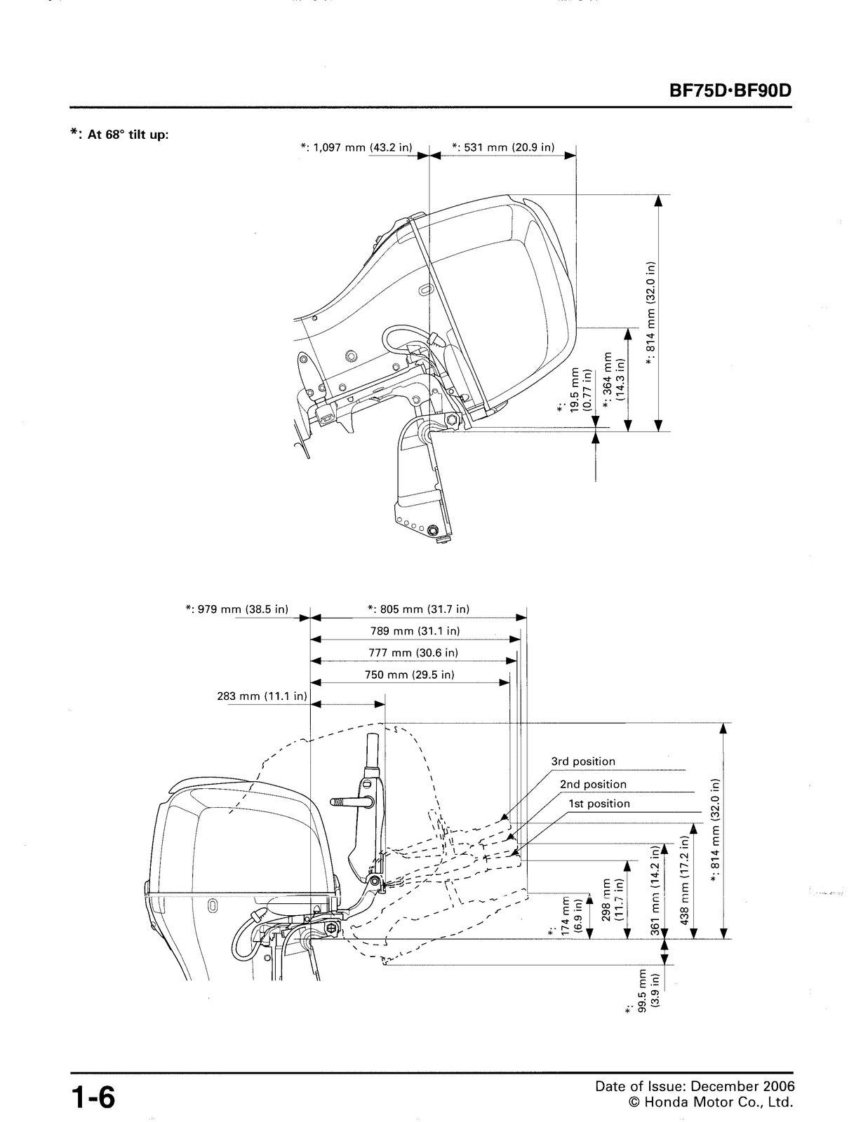 HONDA BF75D BF90D 2006-2011 Shop Manual 61ZY900E2 - BOUND - COVERS - XL FOLDOUTS