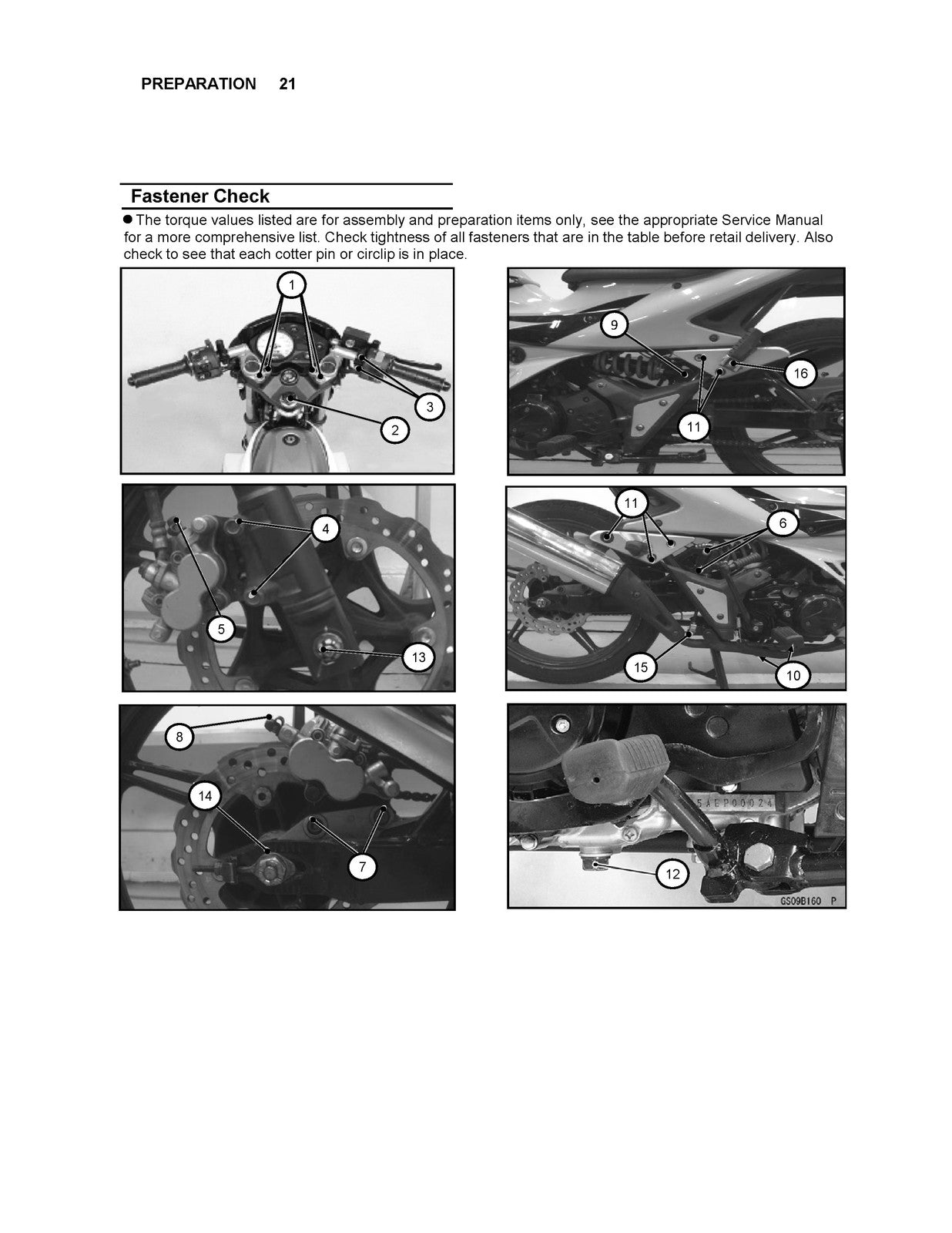KAWASAKI Fury 125 125R Motorcycle Assembly And Preparation Manual - WIRE BOUND