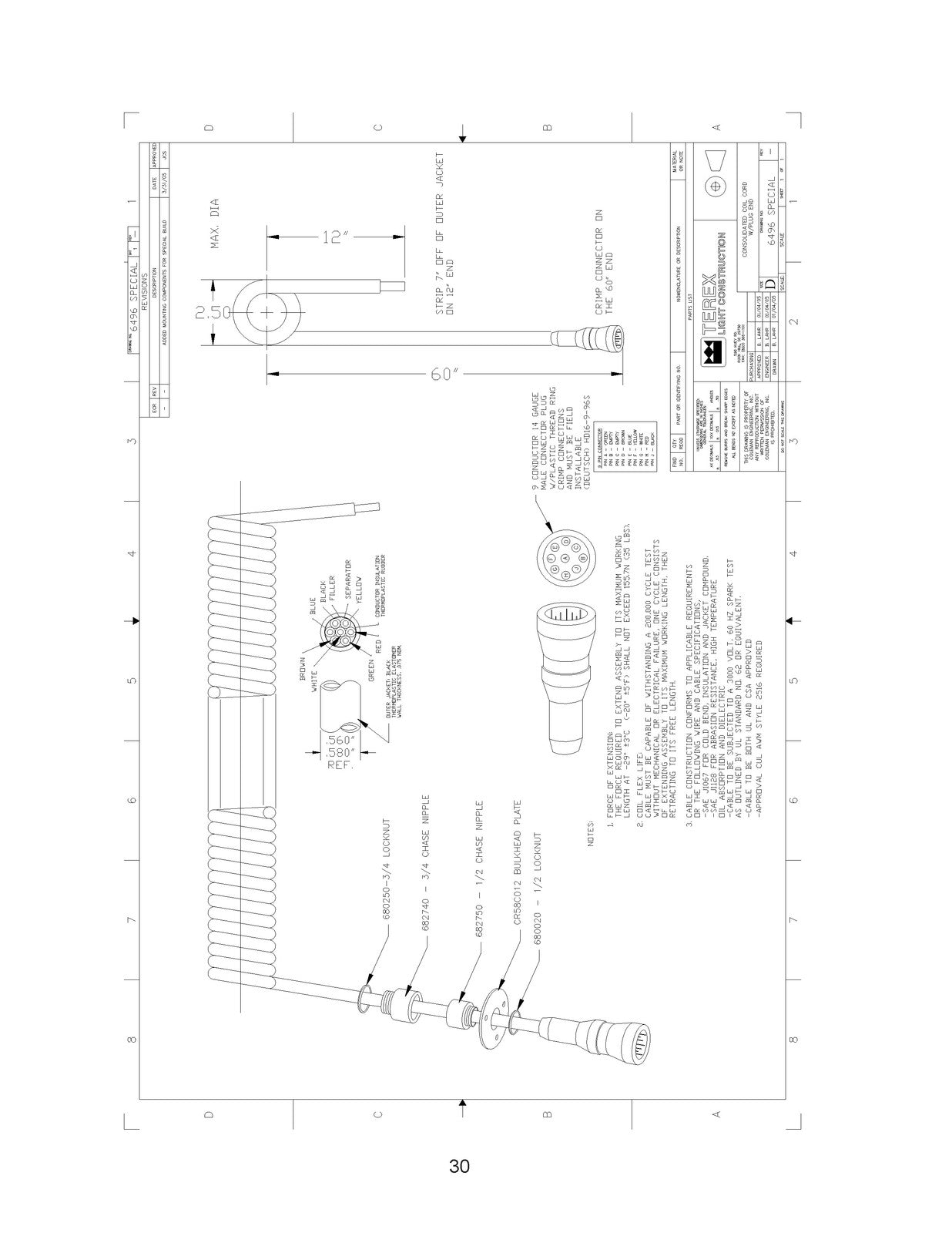 GENIE RL4000D1 Light Tower Service Parts Manual 2006 SN FOF-15979 Up - BOUND