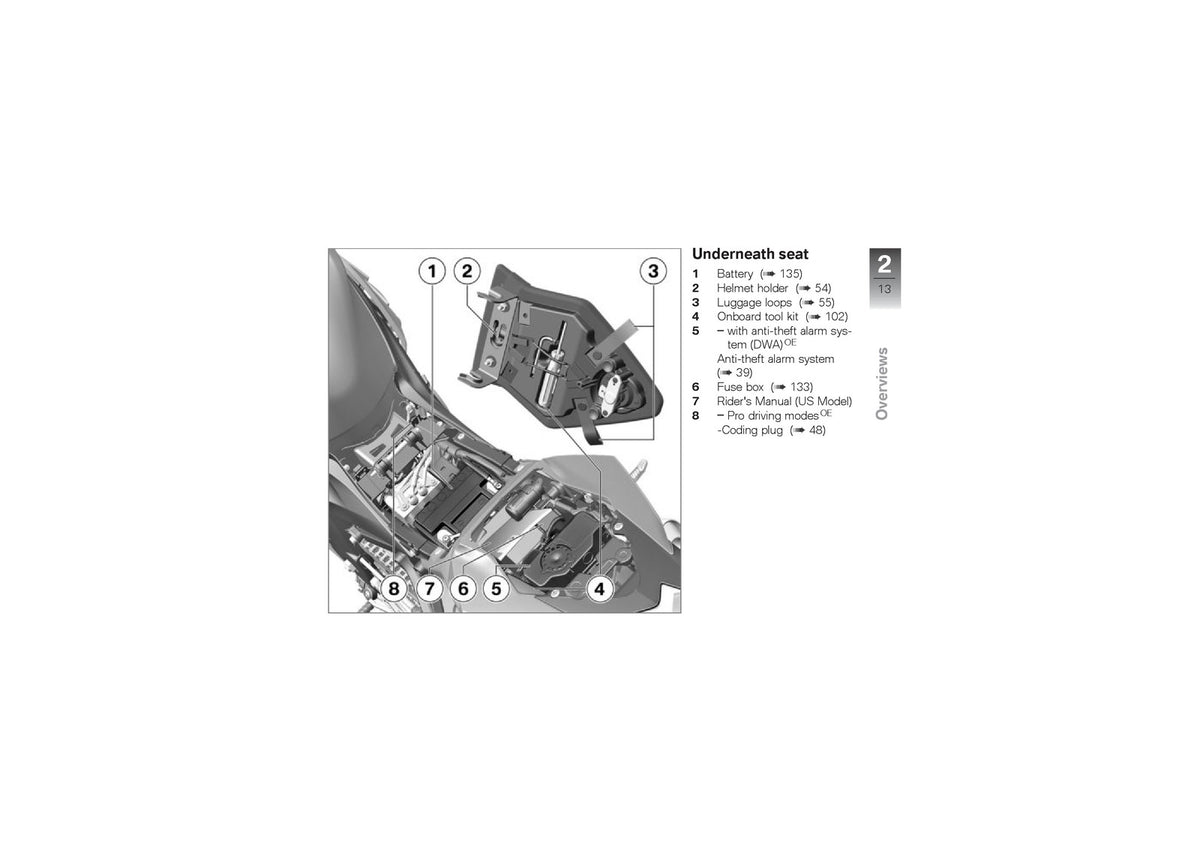 BMW S1000R Motorcycle Owners Manual - STEEL WIRE BOUND - PROTECTIVE COVERS