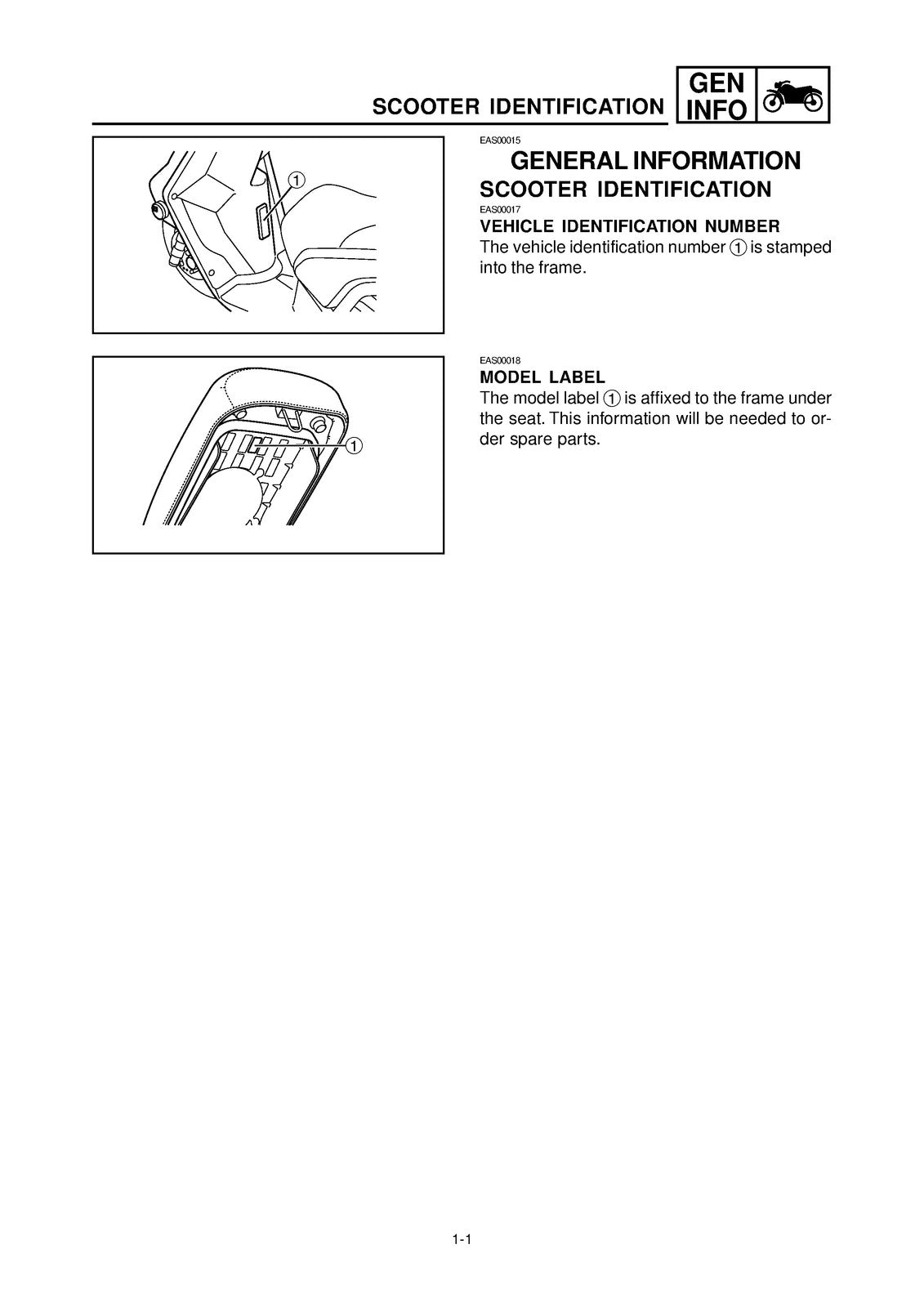 YAMAHA YW125Y Zuma 125 Motorcycle Service Manual 2009, BOUND, COVERS, FOLDOUTS