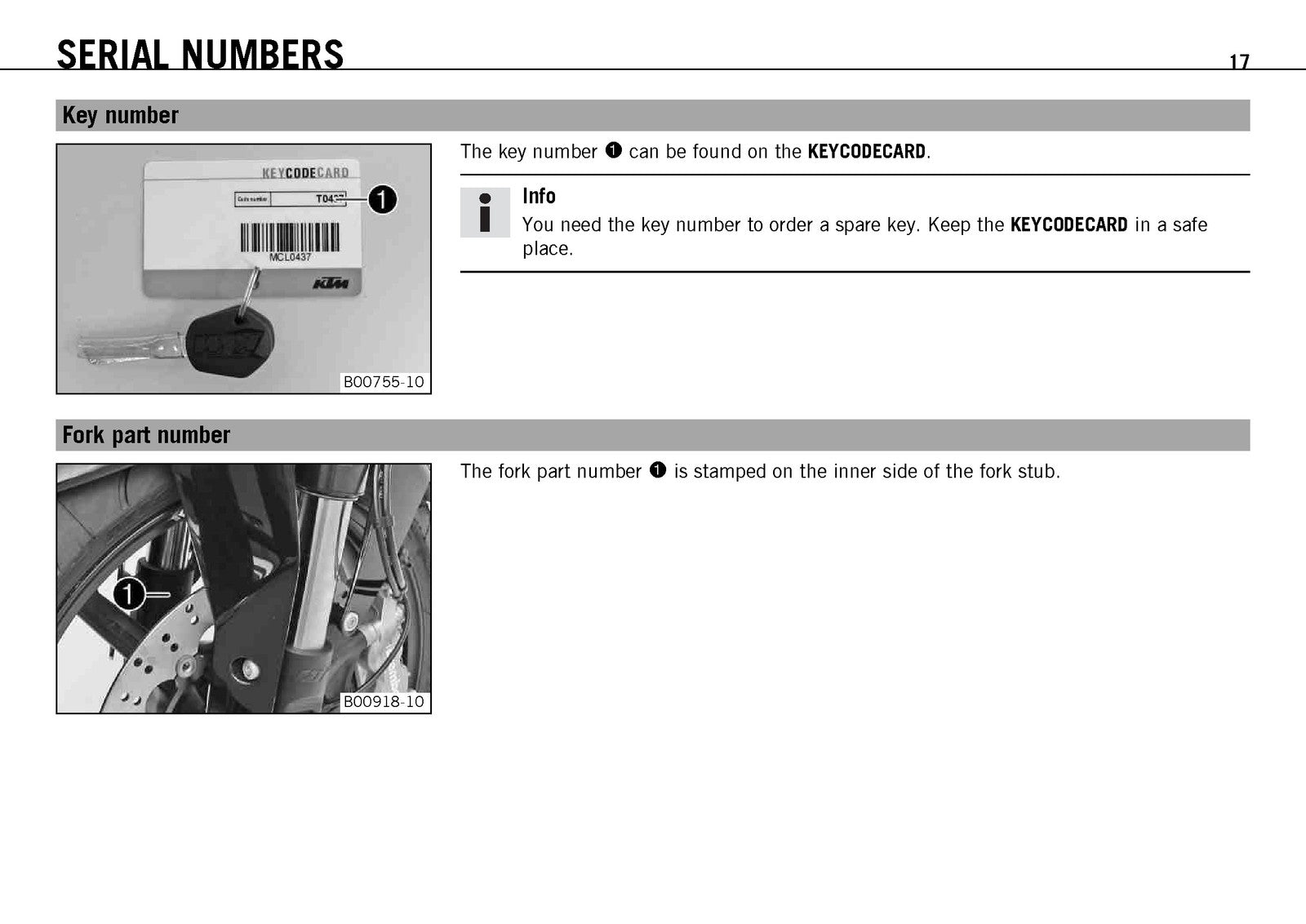 KTM 690 Duke EU AUS UK Owners Manual 2012 - STEEL WIRE BOUND - PROTECTIVE COVERS