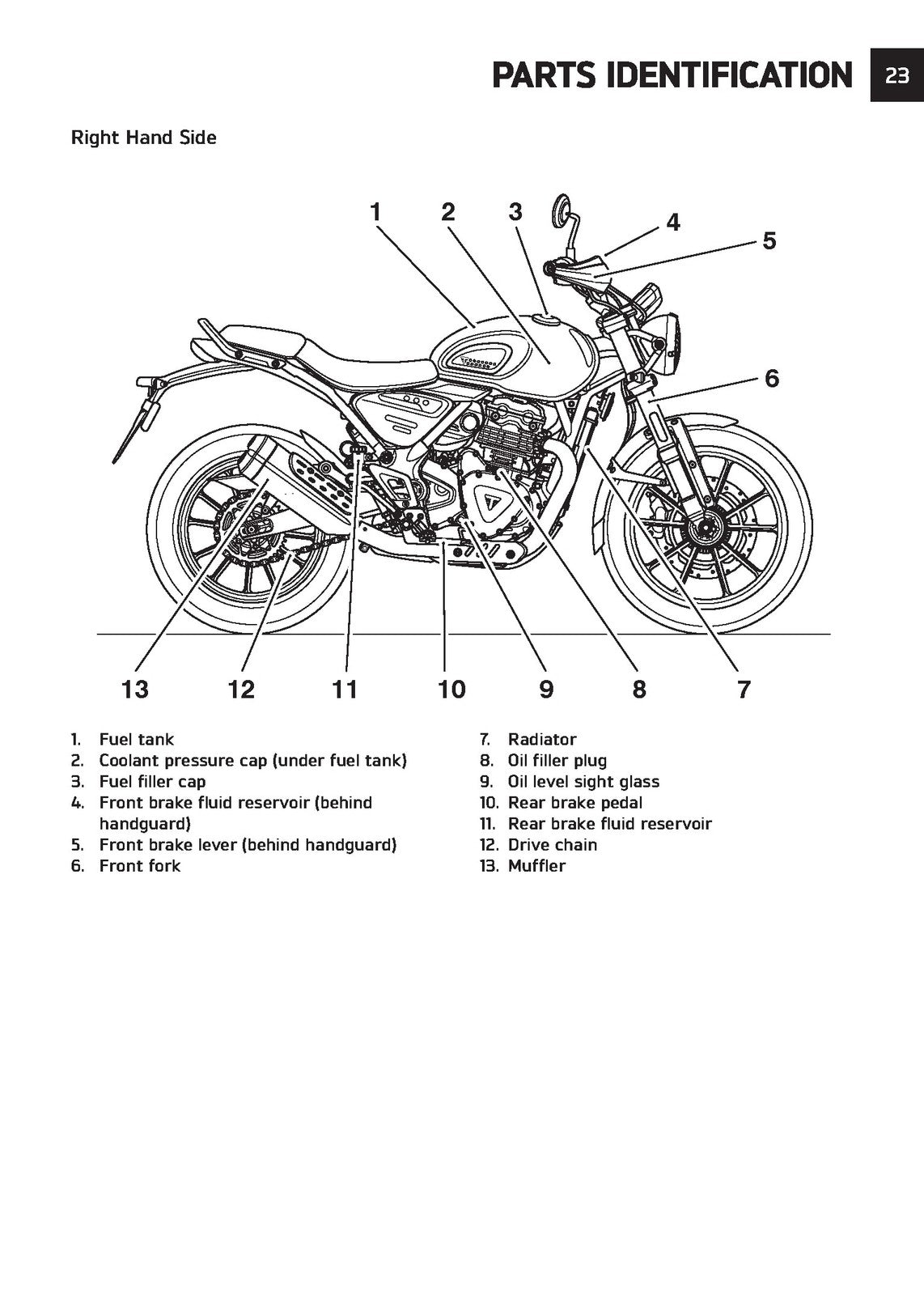 TRIUMPH Speed 400 Scrambler 400 X Scrambler 400 400 400 Owners Manual 2025