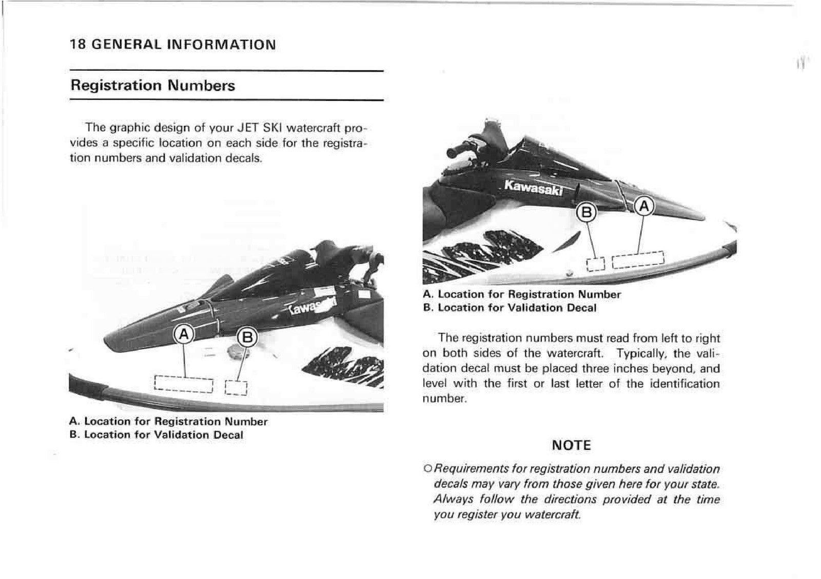 KAWASAKI JET SKI 750 ZXI Watercraft Owners Manual 1996 - WIRE BOUND - COVERS