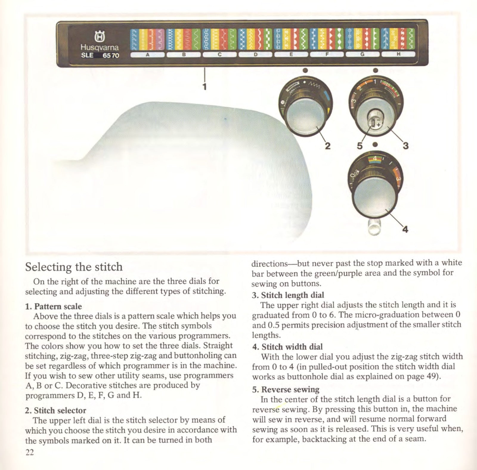 HUSQVARNA VIKING SLE 6570 Sewing Machine Operating Manual - WIRE BOUND - COVERS
