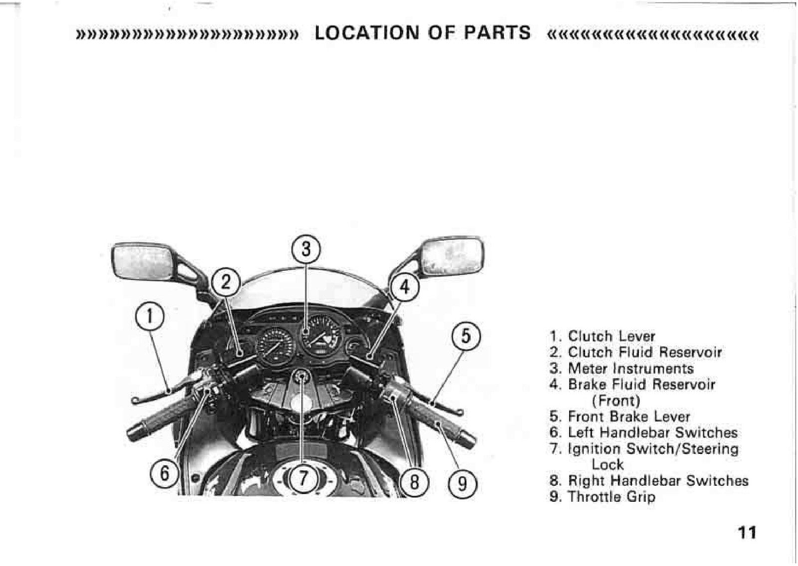 KAWASAKI GPZ1100 Motorcycle Owners Manual - STEEL WIRE BOUND - PROTECTIVE COVERS
